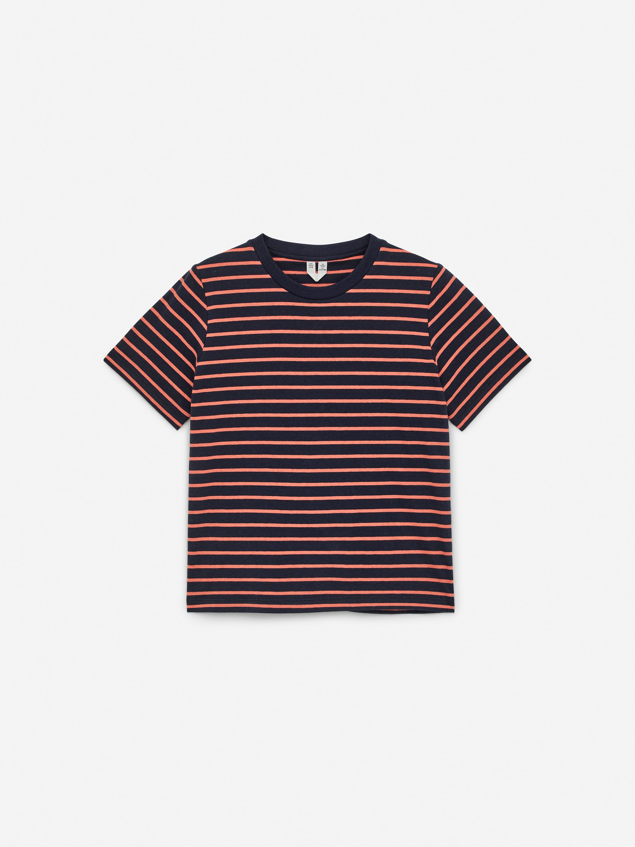 Visualizza immagine più grande: T-shirt a righe - Arancione/Blu scuro - BAMBINO | H&M IT 1
