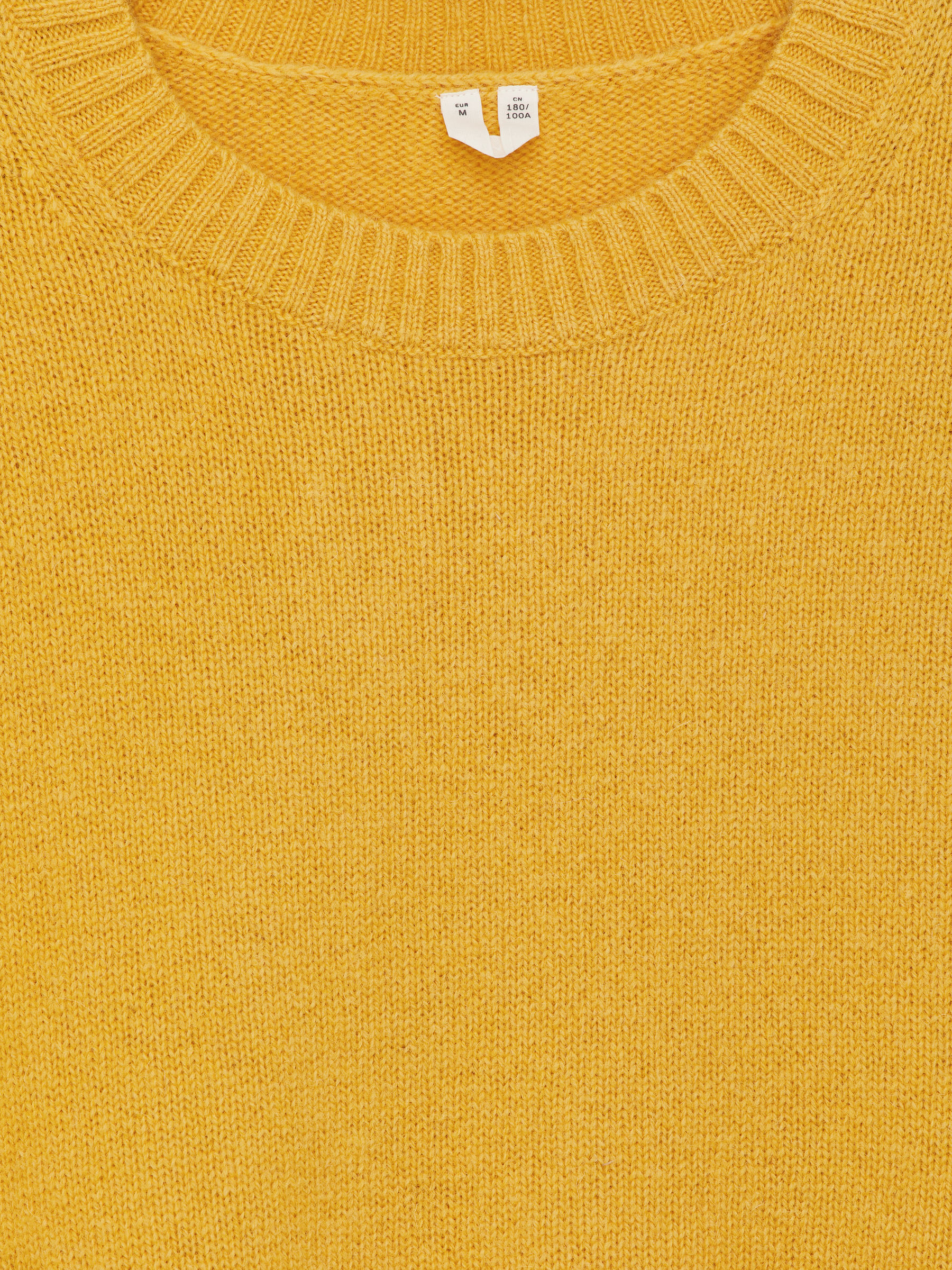 Pull en laine à col rond - Jaune - Regular fit - Homme - StillMedia/DescriptiveDetail - 1