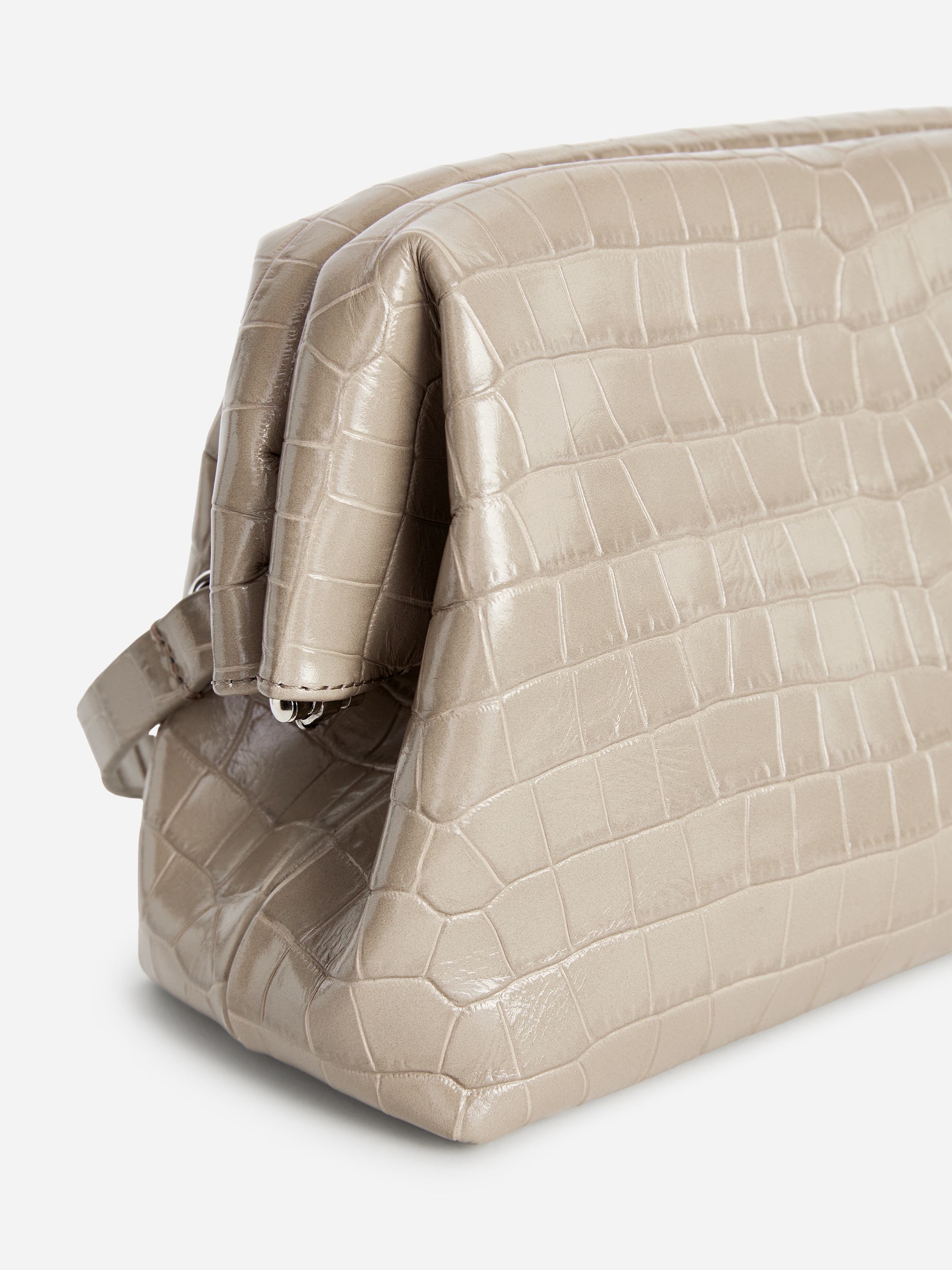 Clutch in pelle con motivo coccodrillo in rilievo - Talpa - Women - StillMedia/DescriptiveDetail - 3