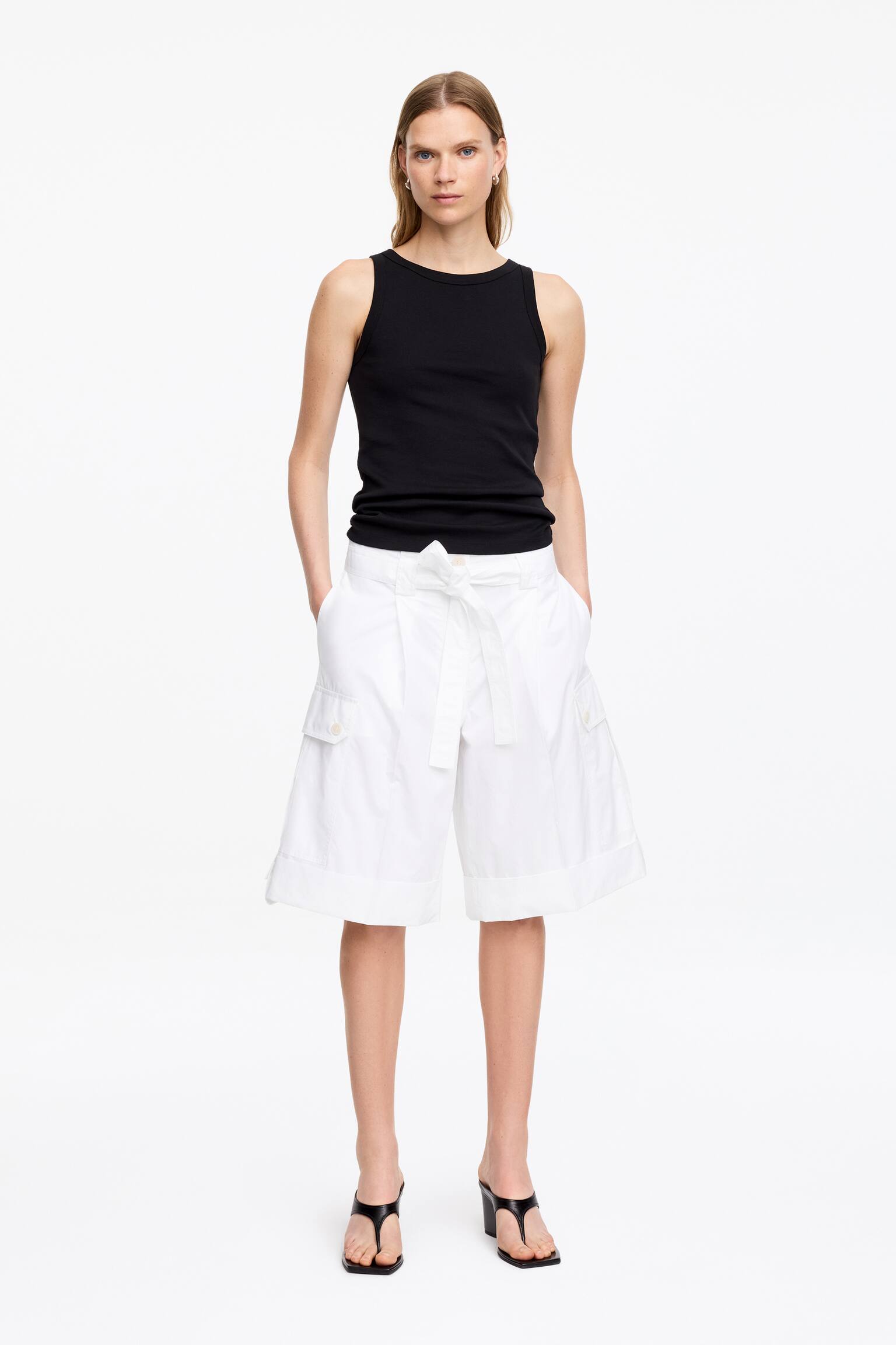 Myke utility-shorts-Hvit - 1