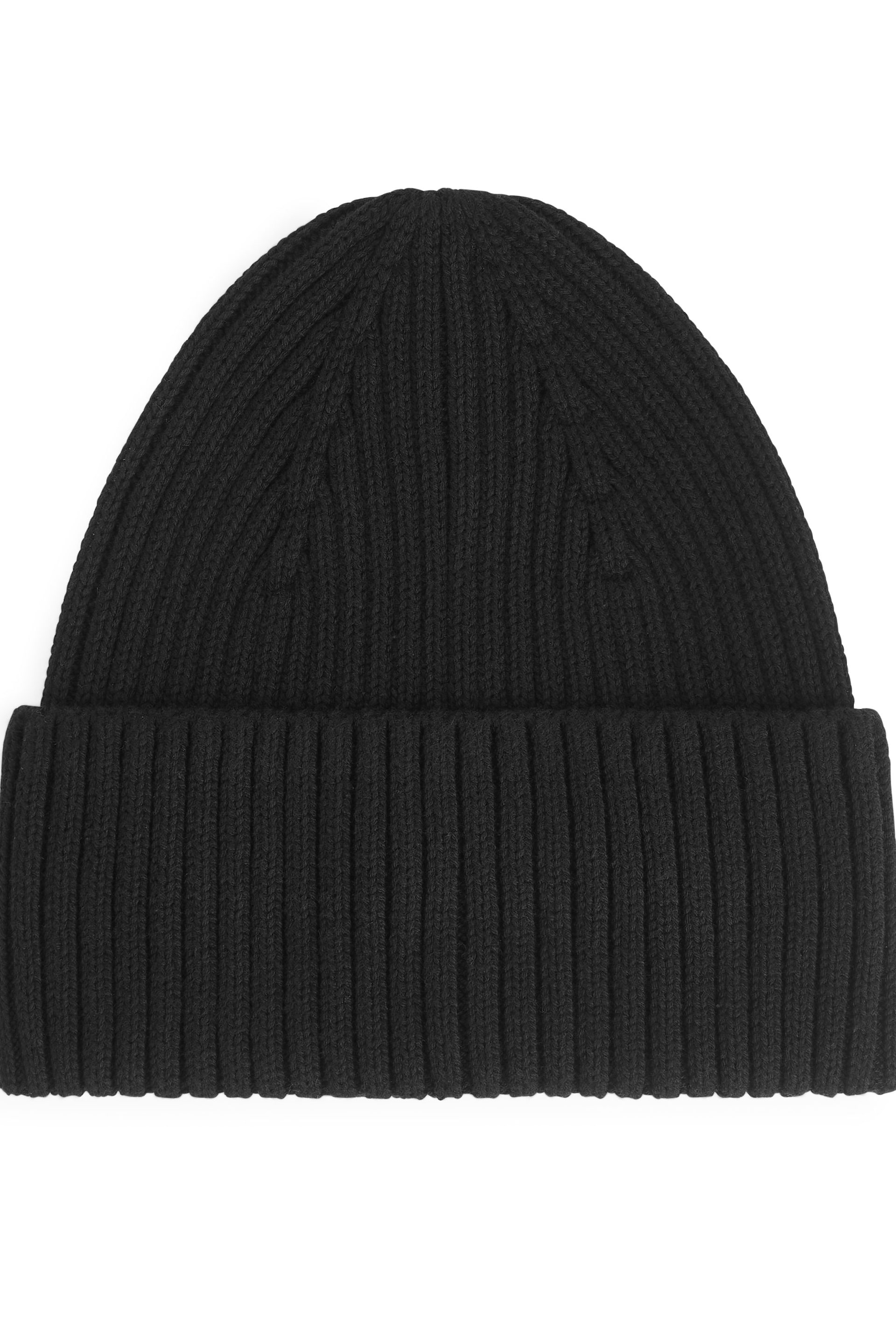 Visa större bild: Ribbstickad beanie - Black - DAM | H&M SE 1