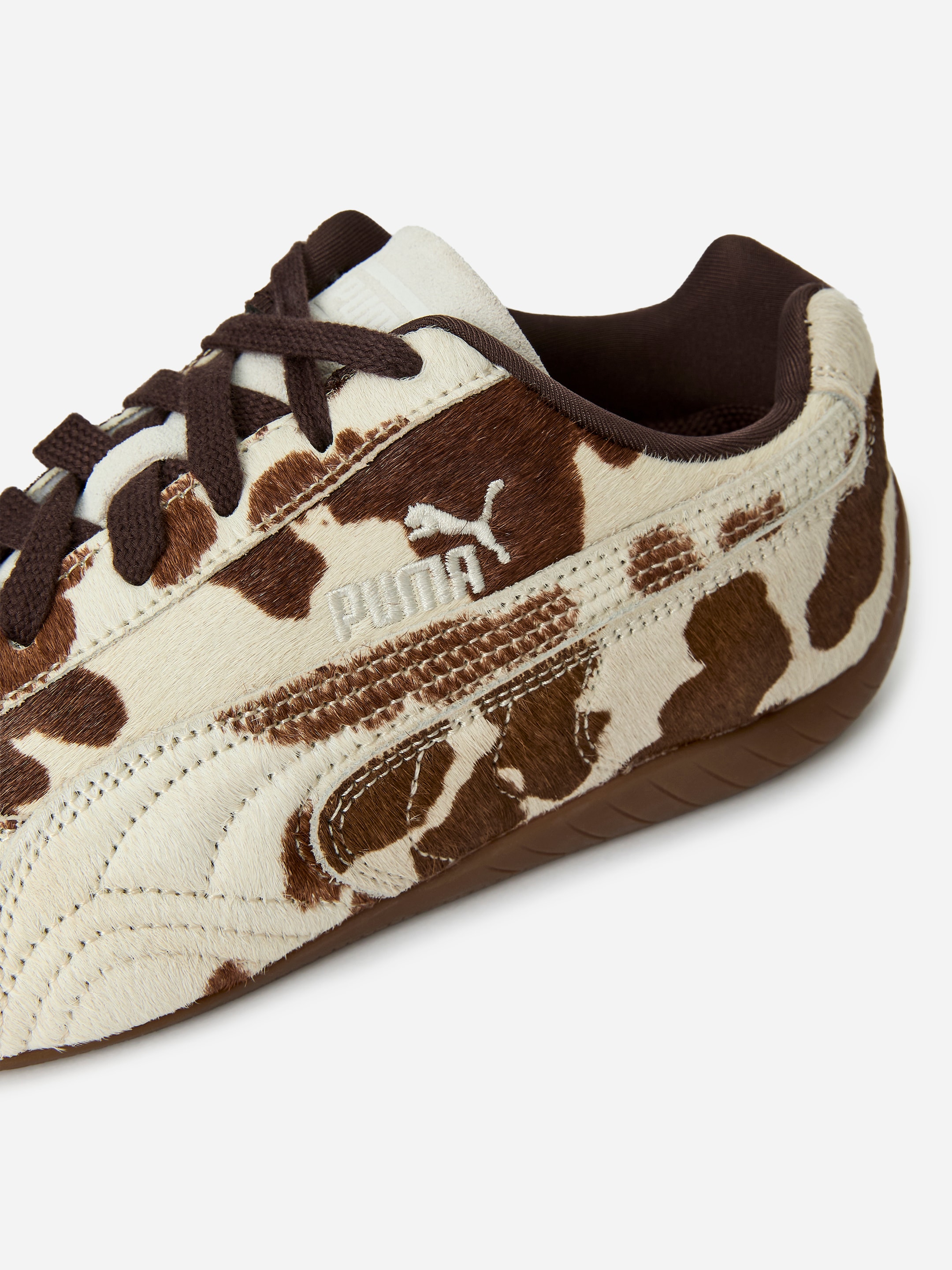 Puma Speedcat Cow Print Trainers - Beige/Brown/Cowhide Print - Women - StillMedia/DescriptiveDetail - 1