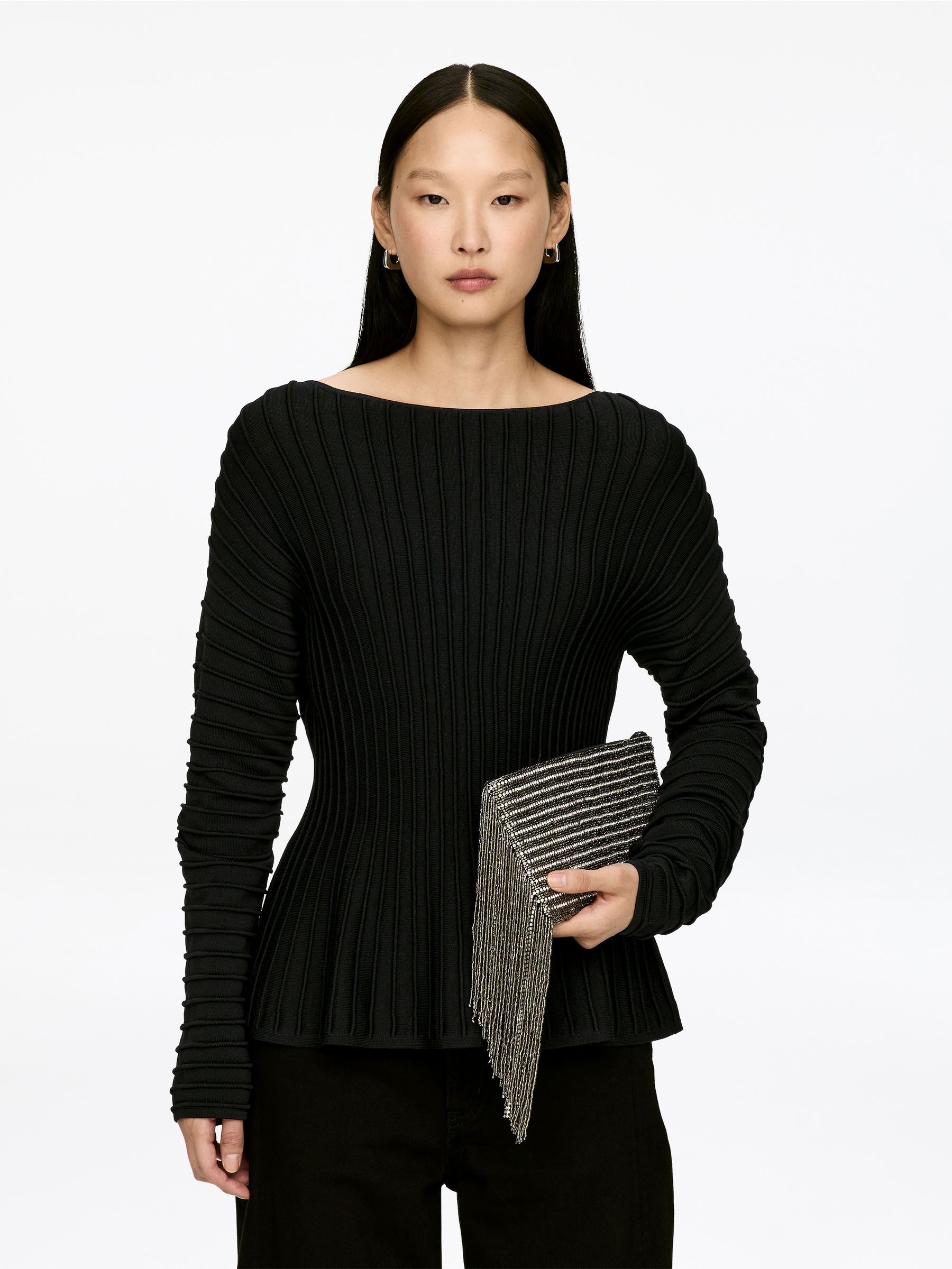 Peplum Top - Black - Regular fit - Women - StillMedia/Lookbook - 4