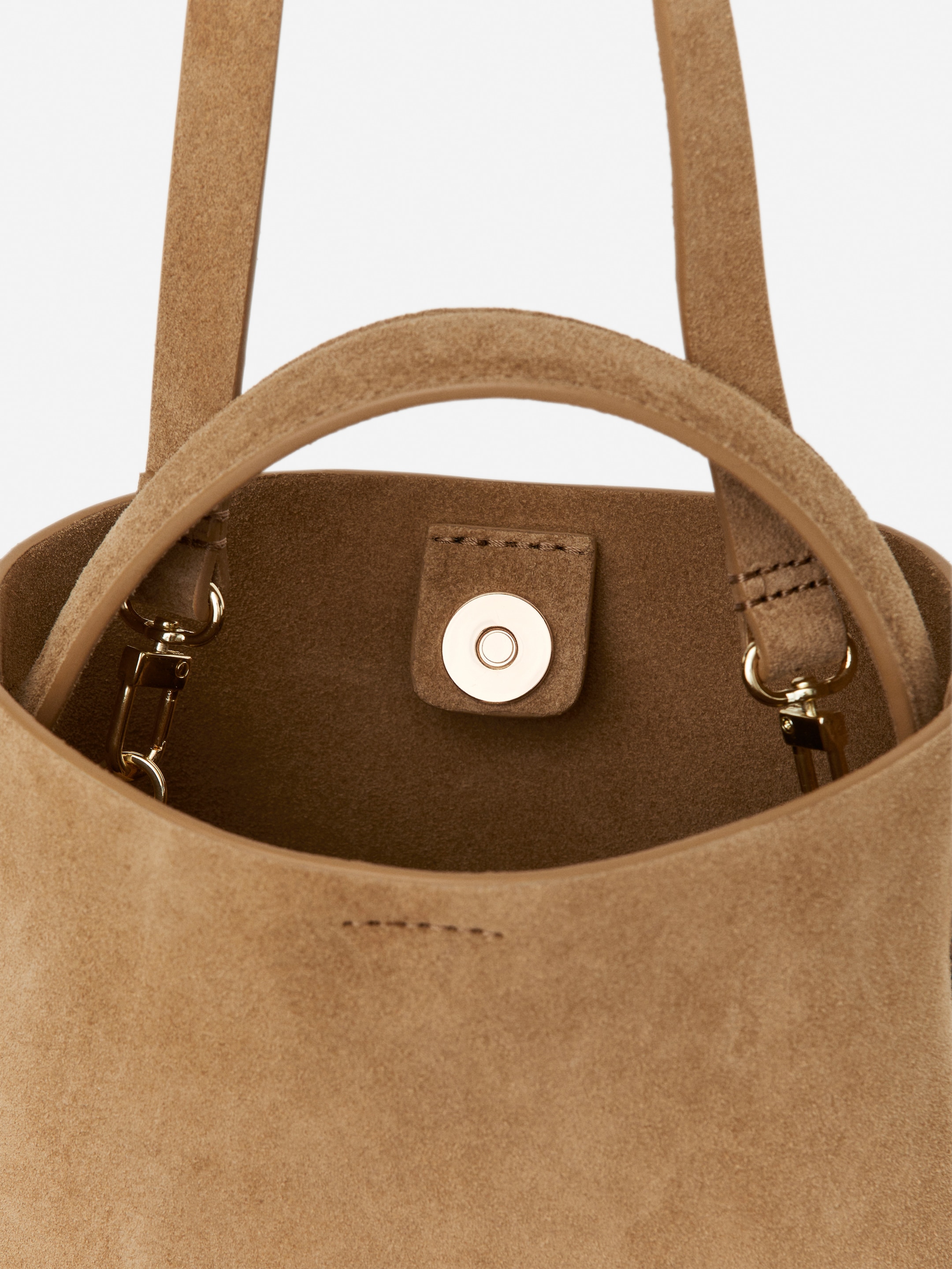 Suede Crossbody Bag - Beige - Women - StillMedia/DescriptiveDetail - 12