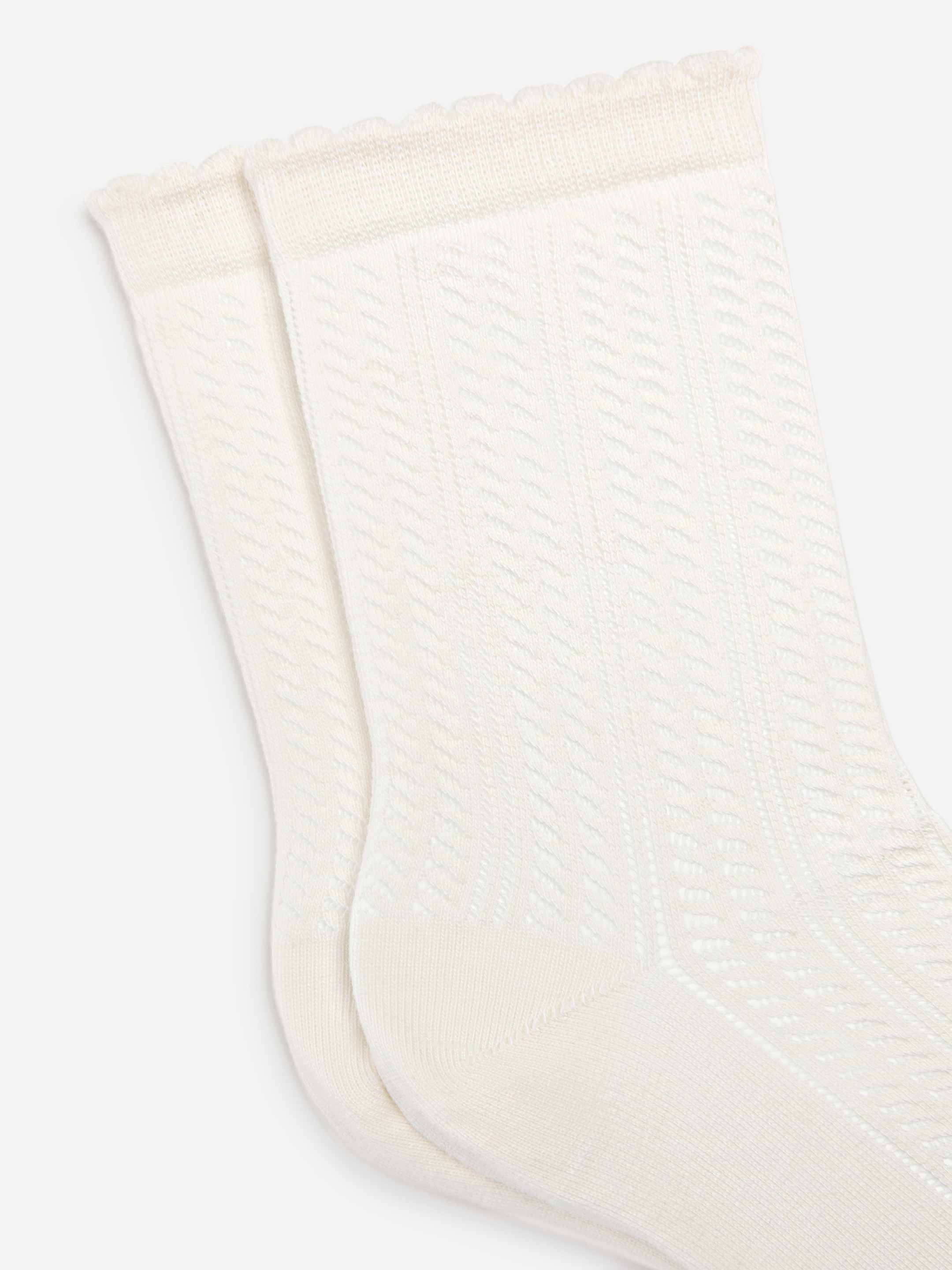 Chaussettes en maille pointelle - Blanc - Femme - StillMedia/DescriptiveDetail - 1