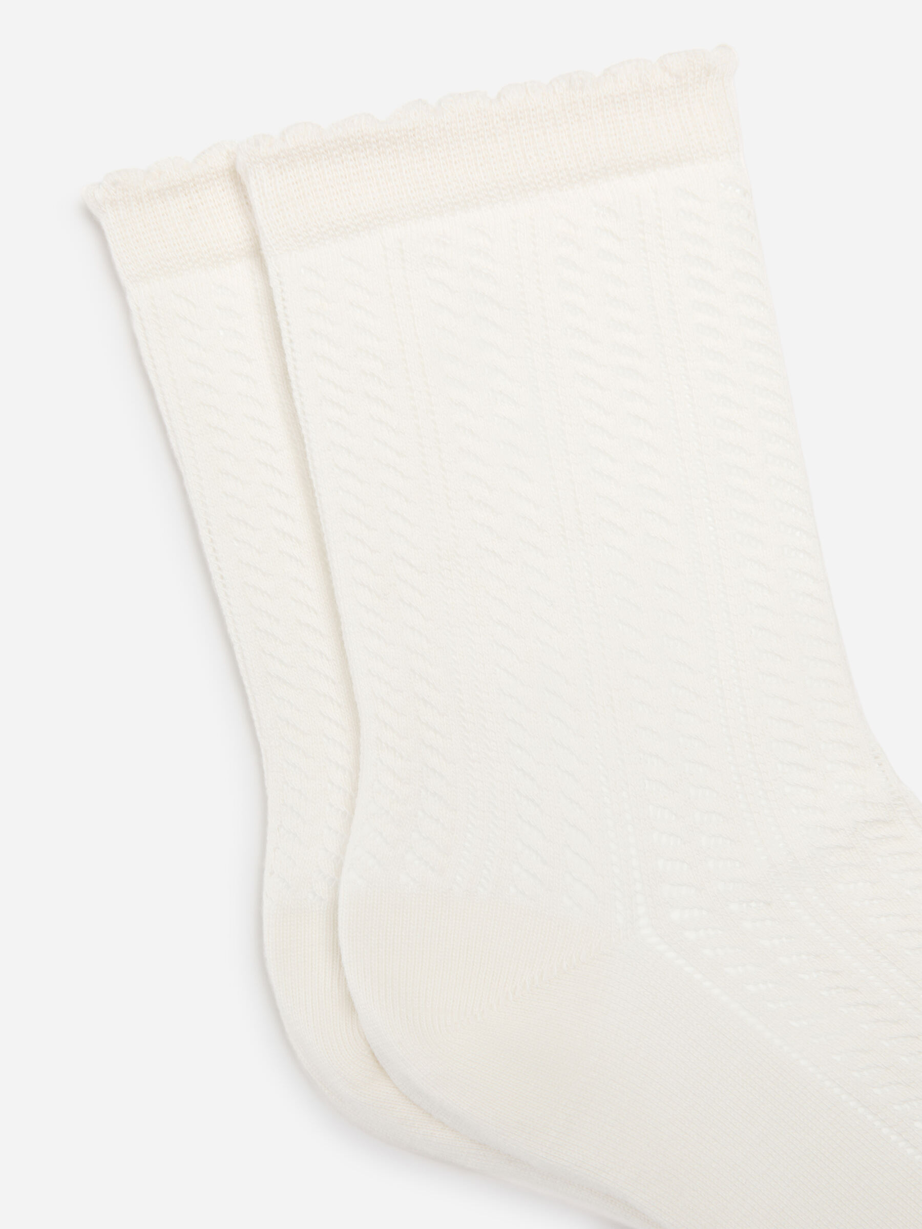 Pointelle-Knit Socks - White - Women - StillMedia/DescriptiveDetail - 1