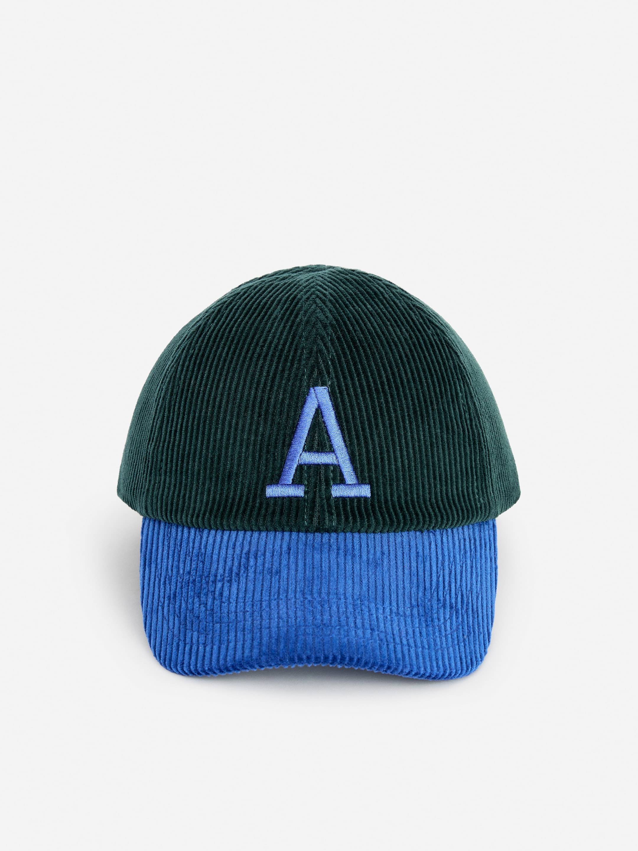 Corduroy Cap - Green/Light Blue - Children - StillMedia/DescriptiveStillLife - 1