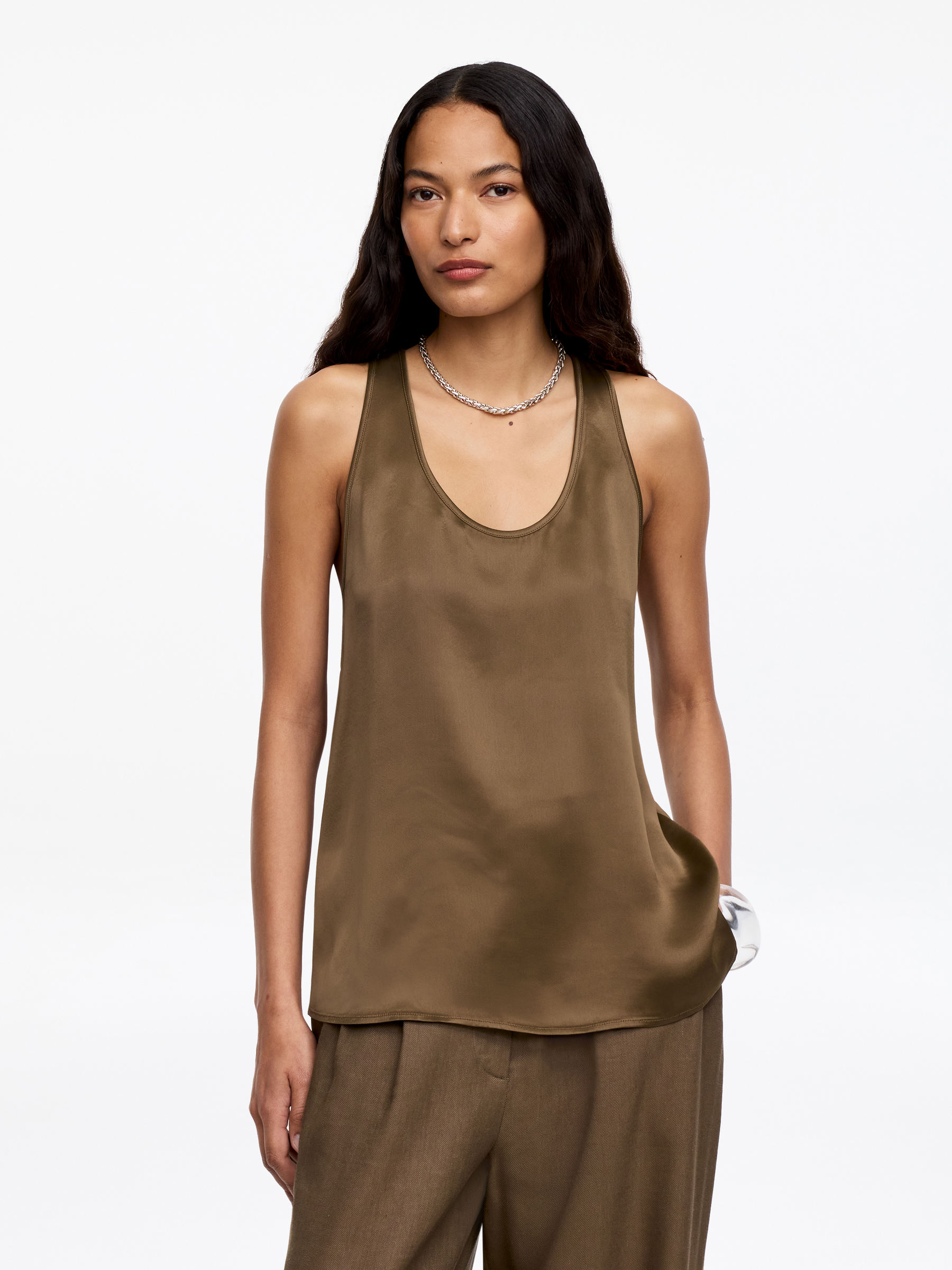 Sporty Satin Top-#534737-18617