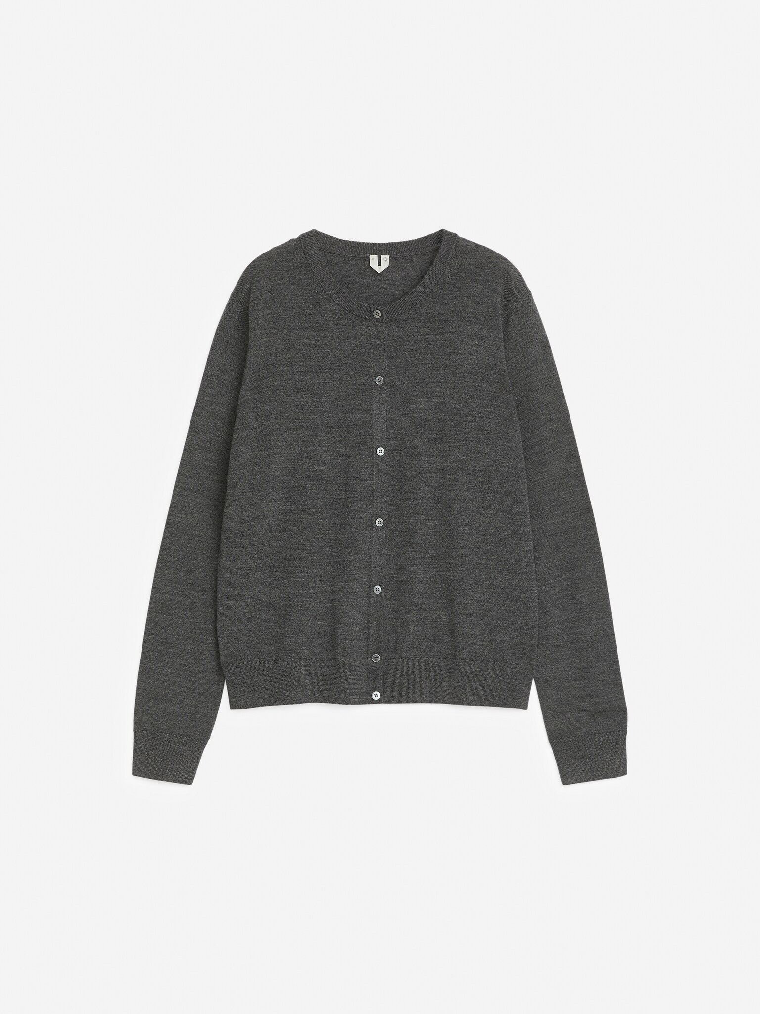 Merino Wool Cardigan - Grey/Light Beige/Black/Dark Blue