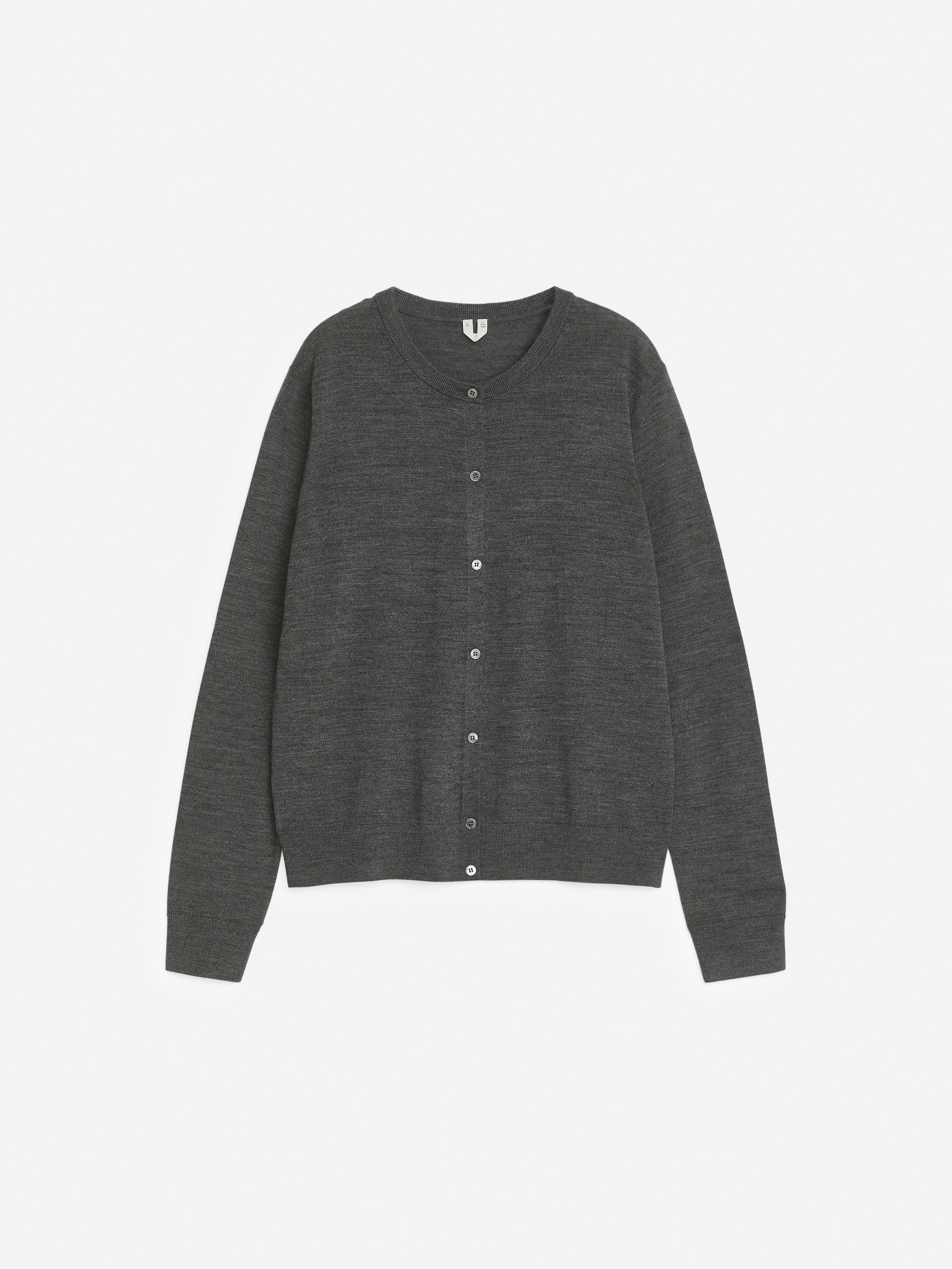 Größeres Bild ansehen: Strickjacke aus Merinowolle - Grau - Ladies | H&M DE 1