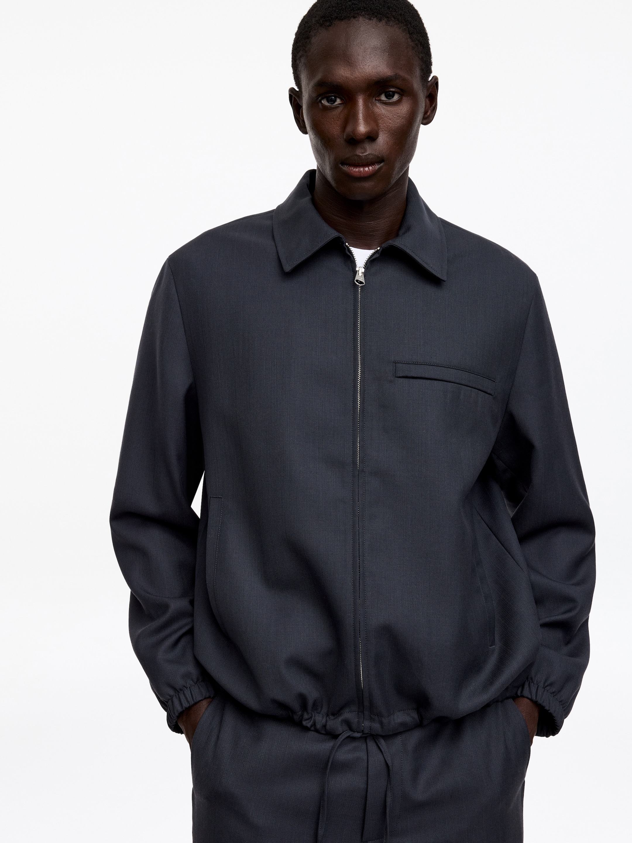 Wool Blouson - Dark Navy - Relaxed fit - men - StillMedia/Lookbook - 5
