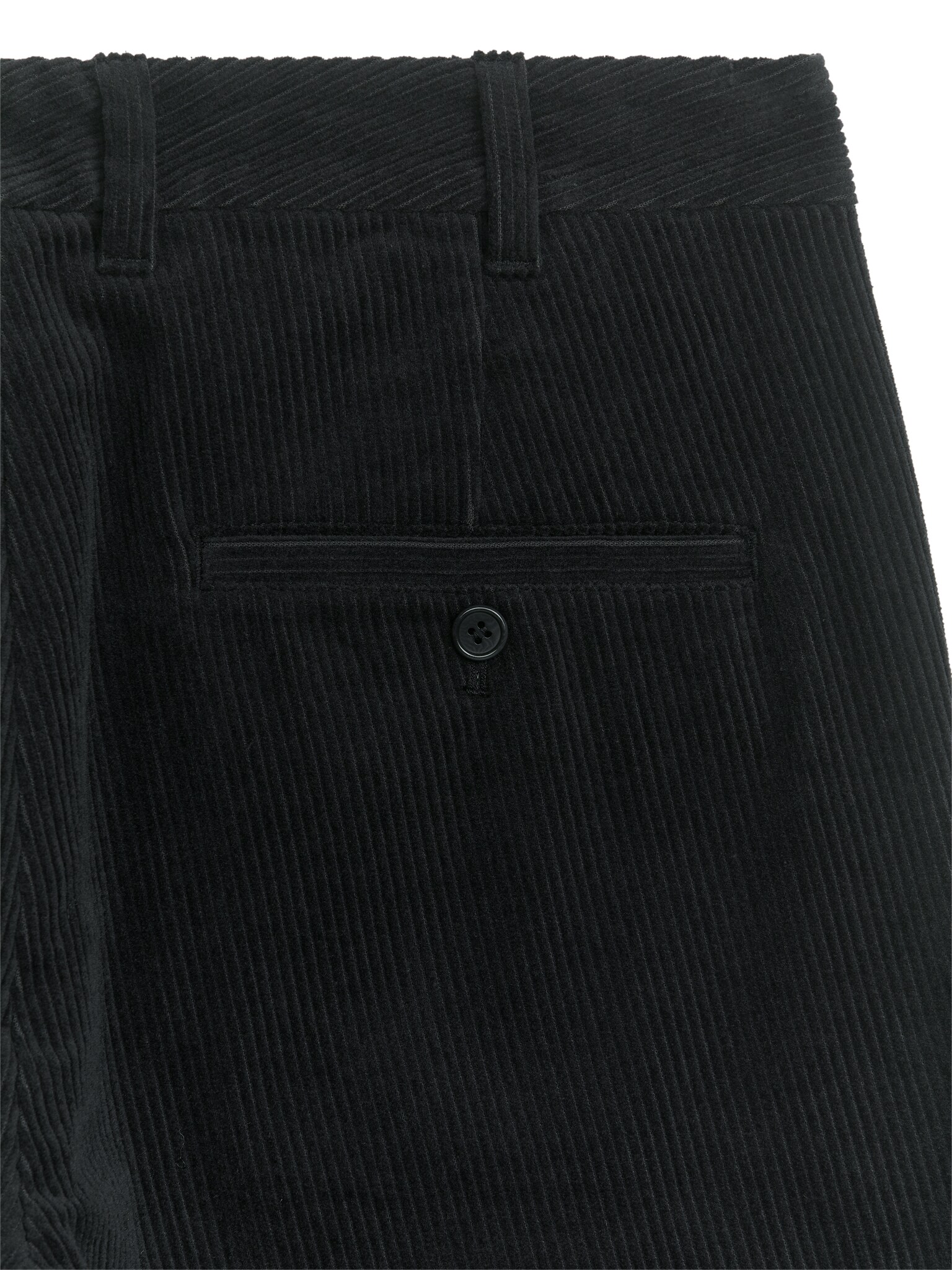 Pantalon chino droit en velours côtelé - Noir/Beige foncé/Noir/Bleu foncé - 2