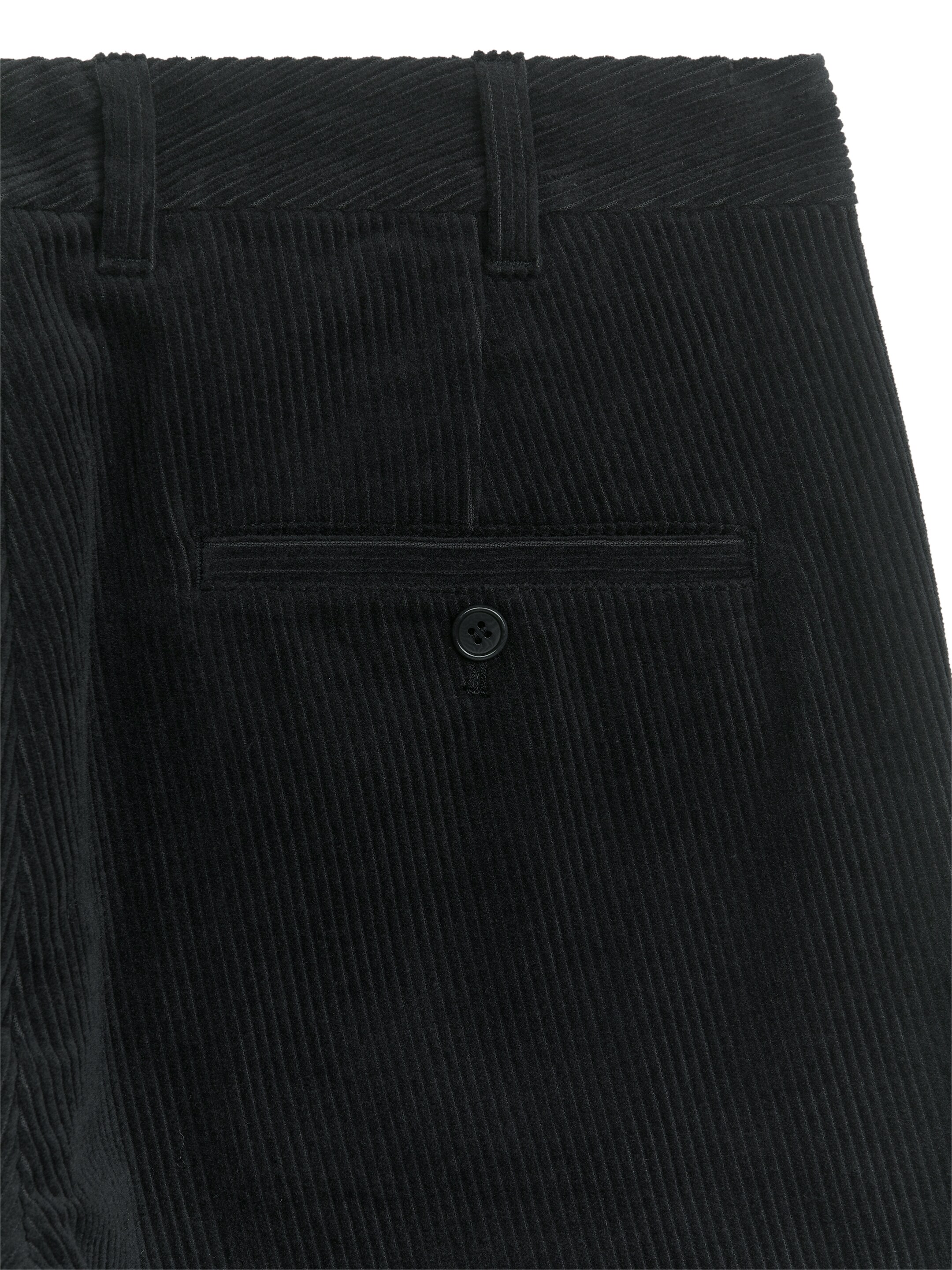 Agrandir l'image: Pantalon chino droit en velours côtelé - Noir - HOMME | H&M FR 2