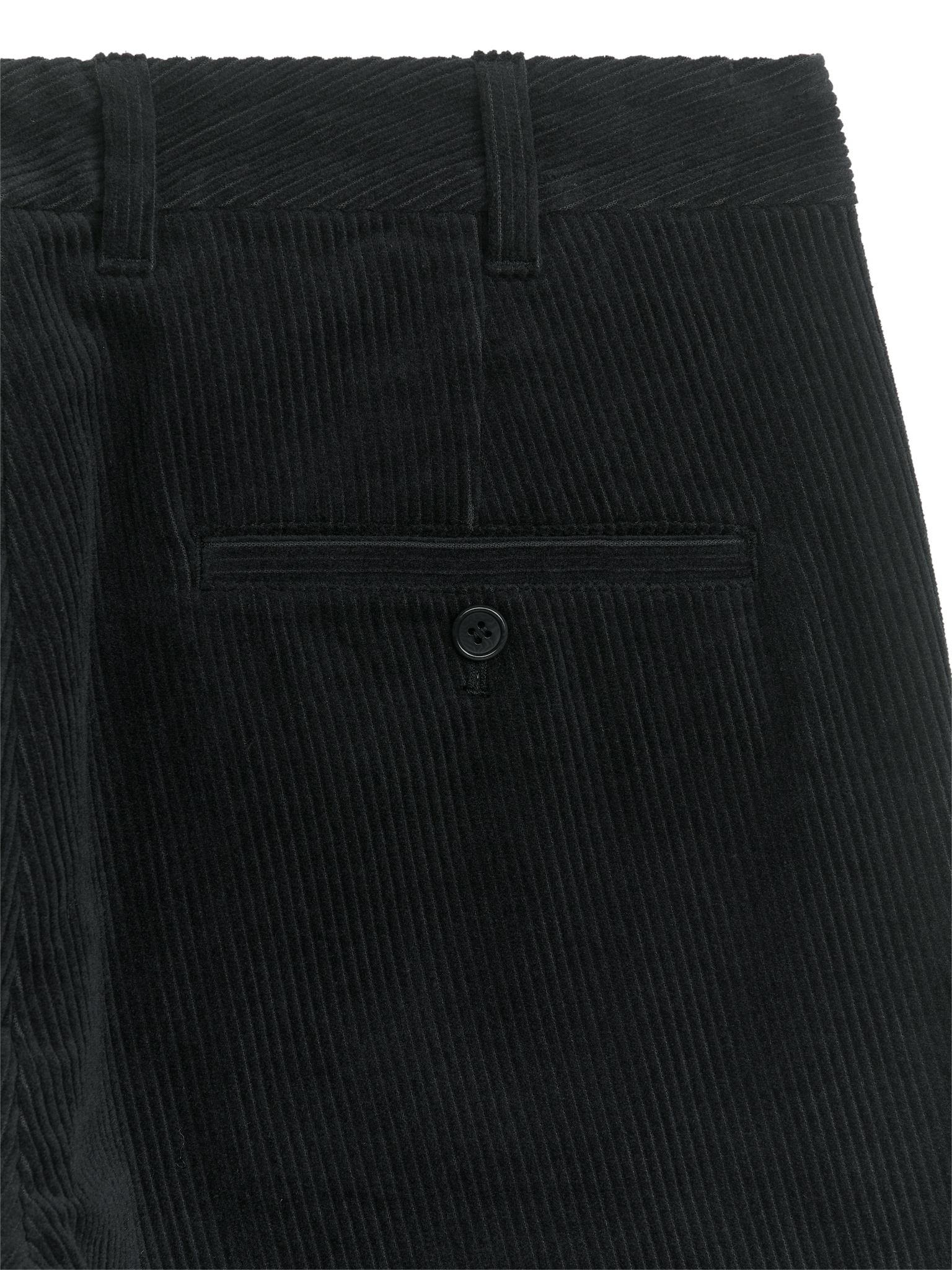 Pantalon chino droit en velours côtelé - Noir/Beige foncé/Noir/Bleu foncé - 2