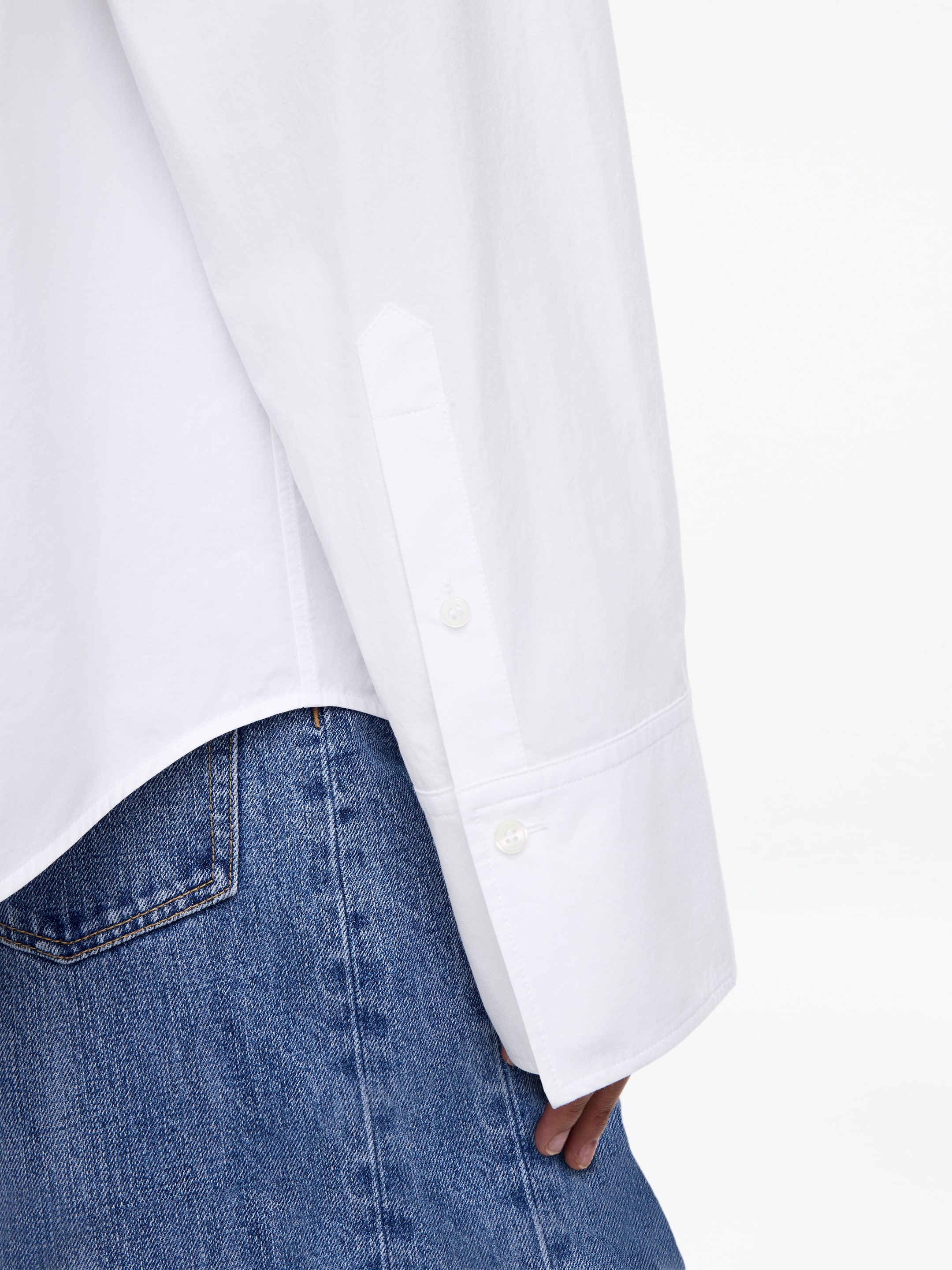 Tie-Detail Pima Cotton Shirt - White - Regular fit - women - StillMedia/Lookbook - 3