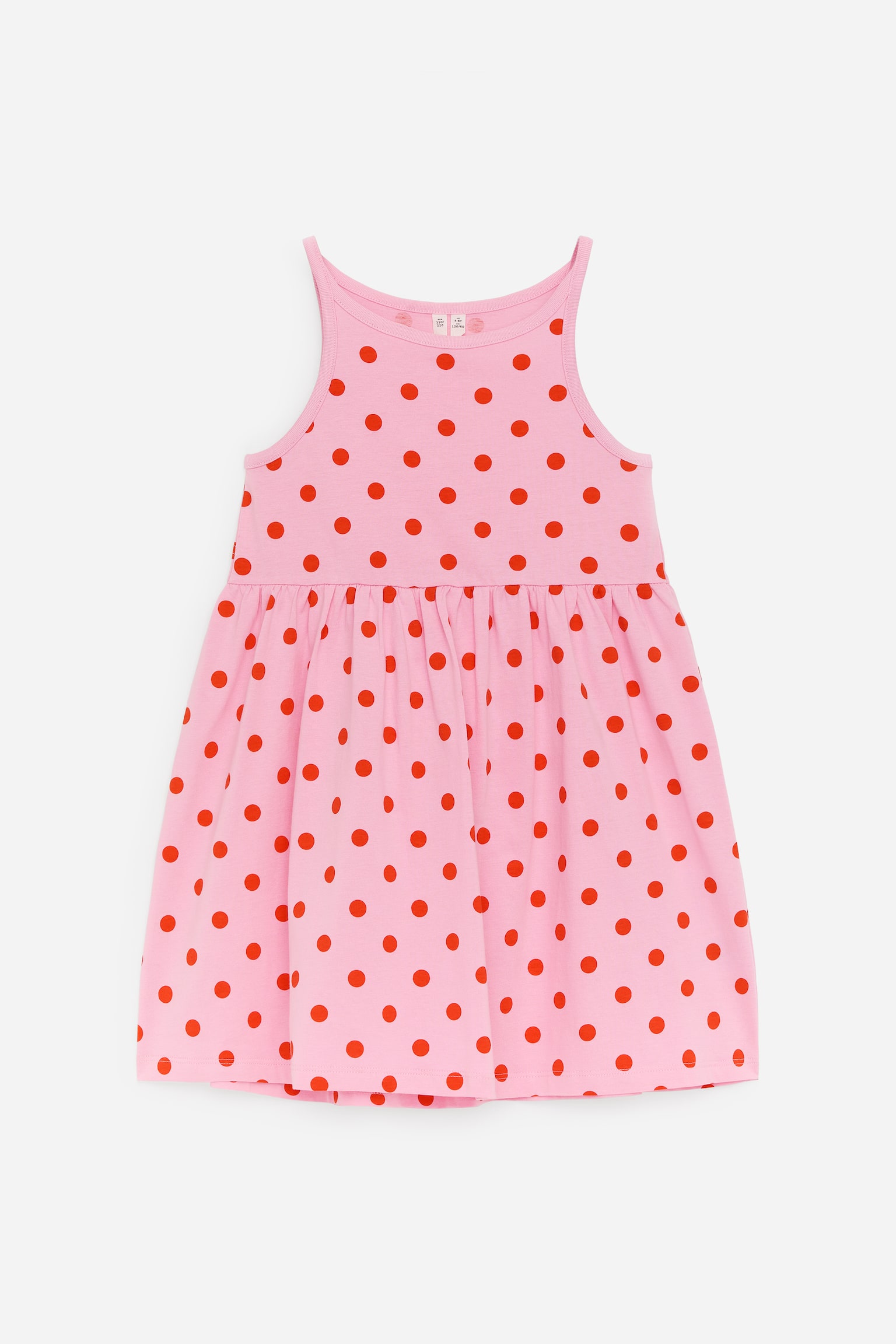 Ärmlös trikåklänning - Rosa/röd - 1