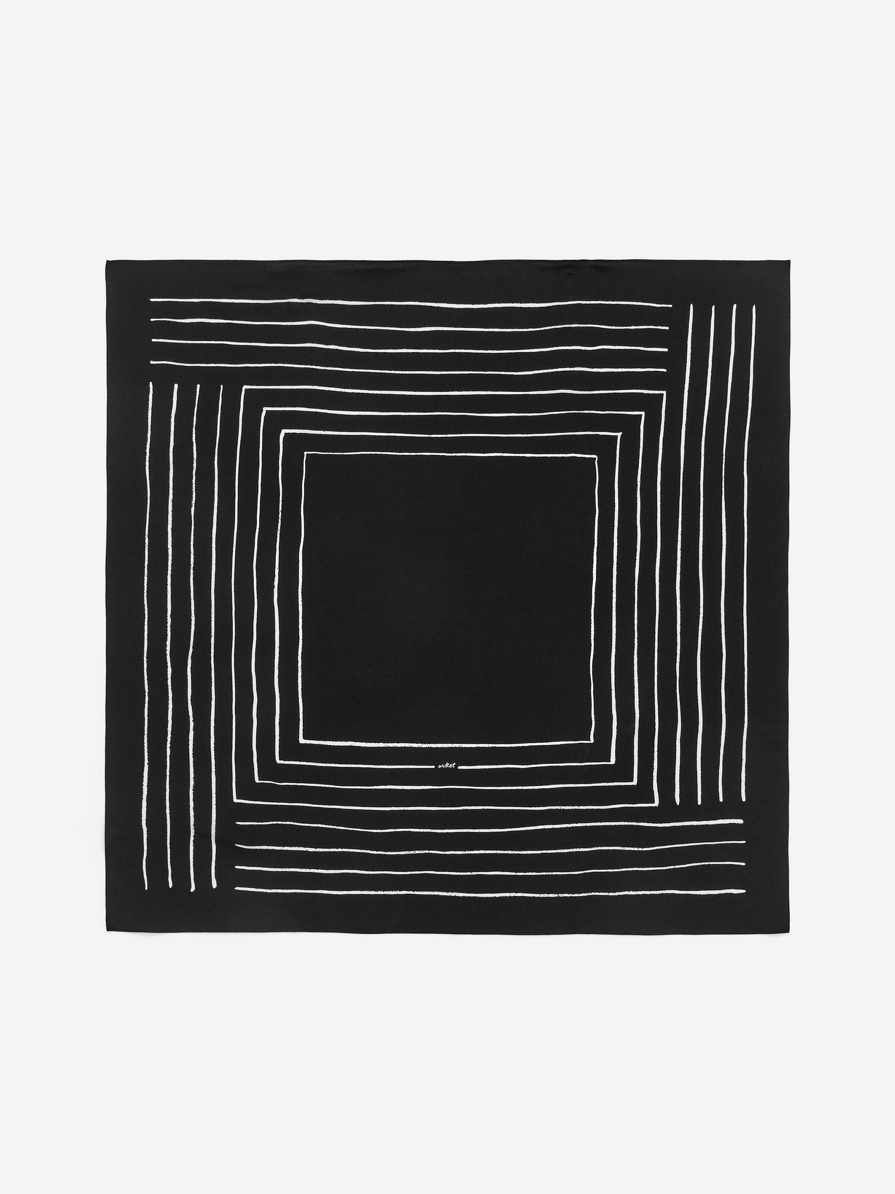 Printed Silk Scarf-#272627-15978