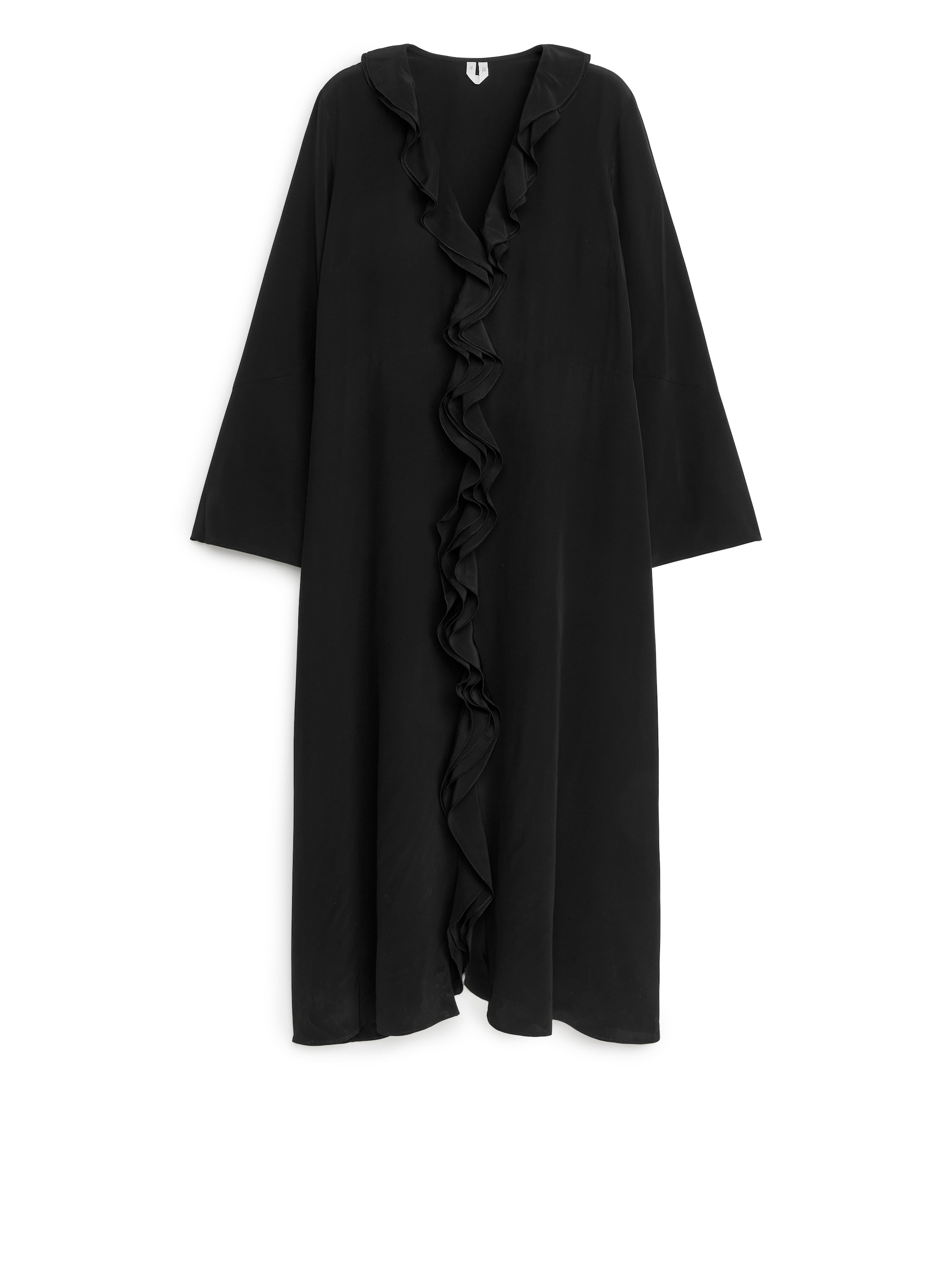 Größeres Bild ansehen: Rüschenkleid - Schwarz - Ladies | H&M DE 1