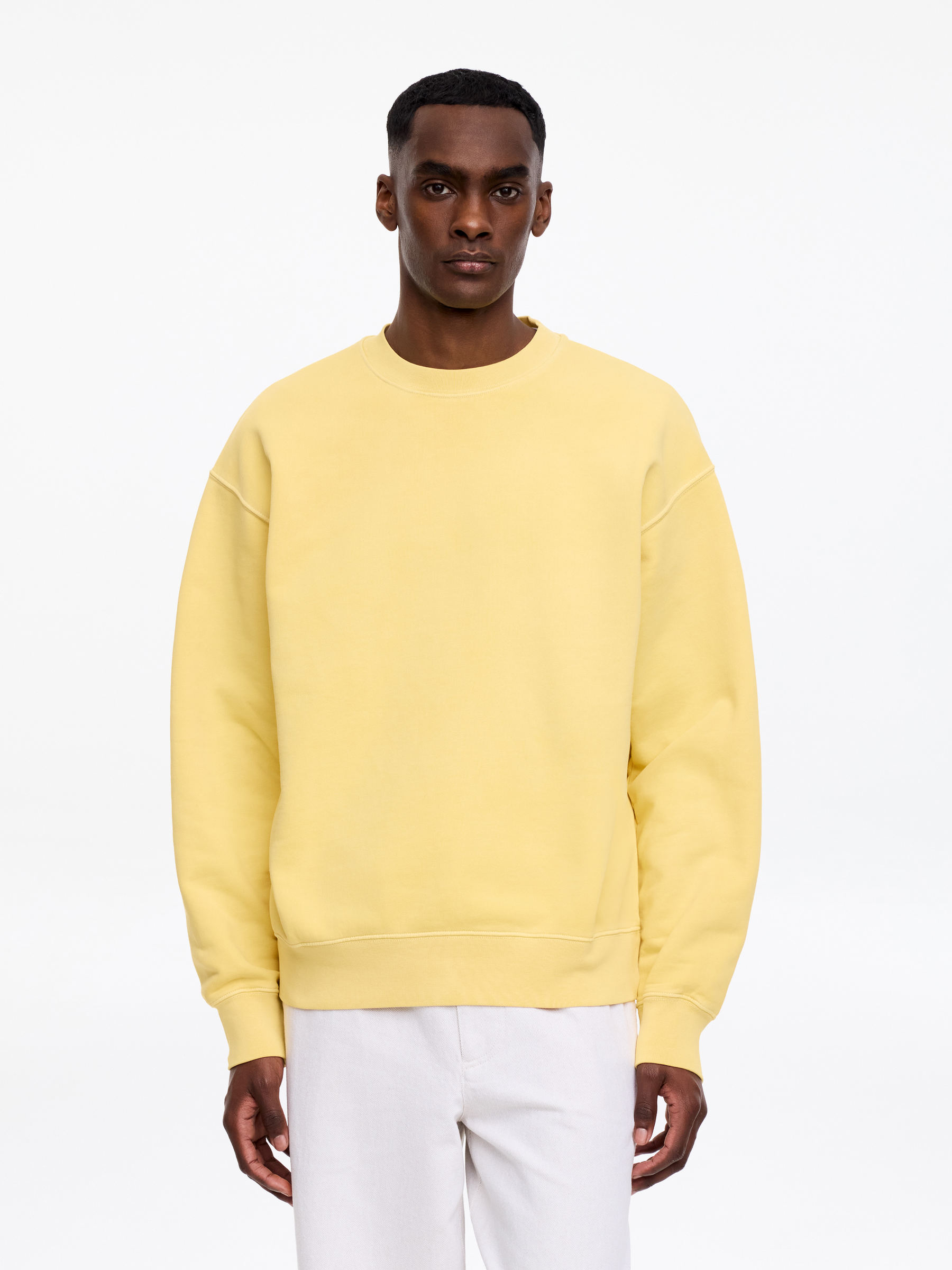 Legeres Sweatshirt - Gelb - Relaxed Fit - Men - StillMedia/Lookbook - 3