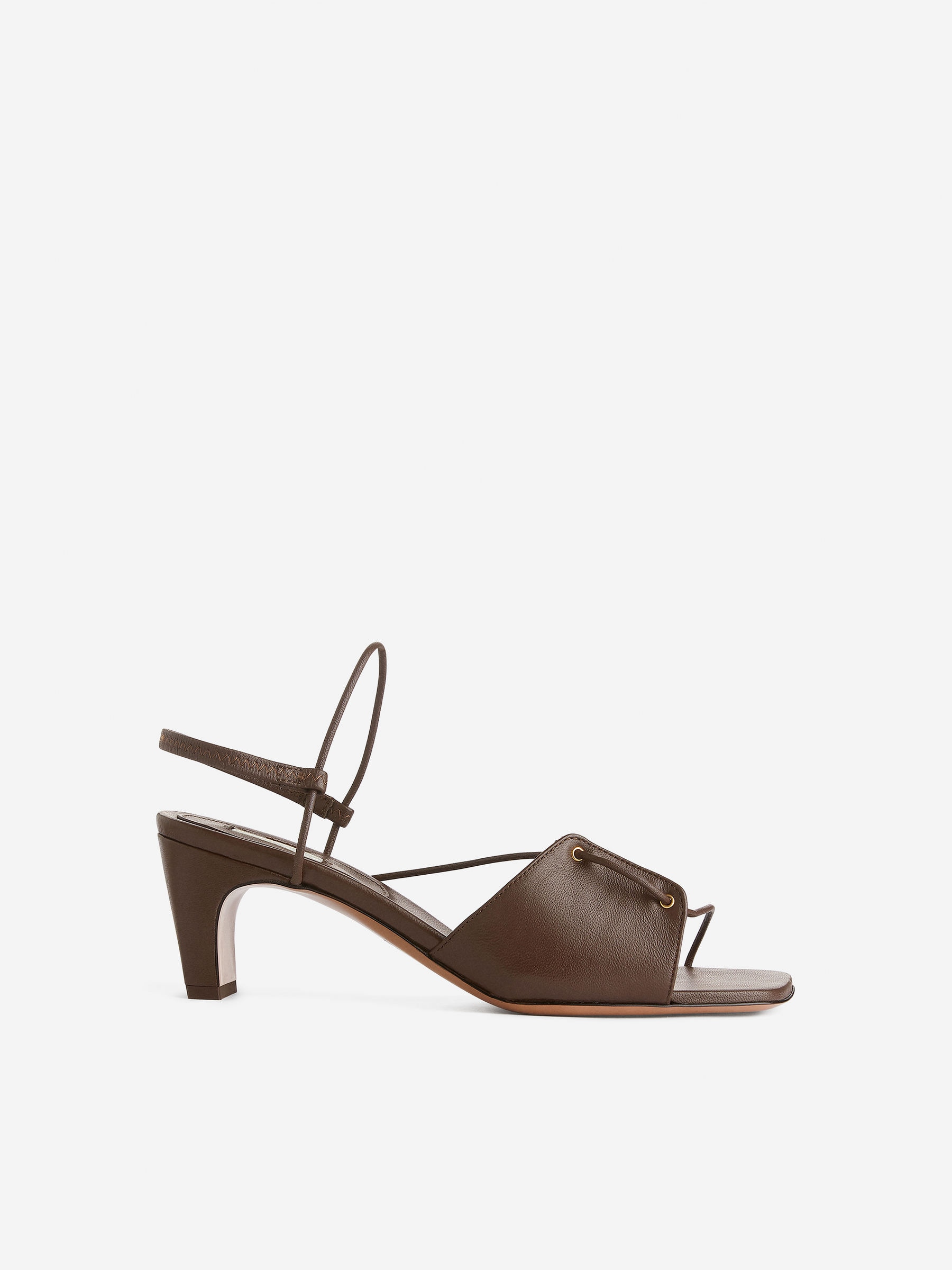 Sandalias de tiras de piel-#4A312C-8181