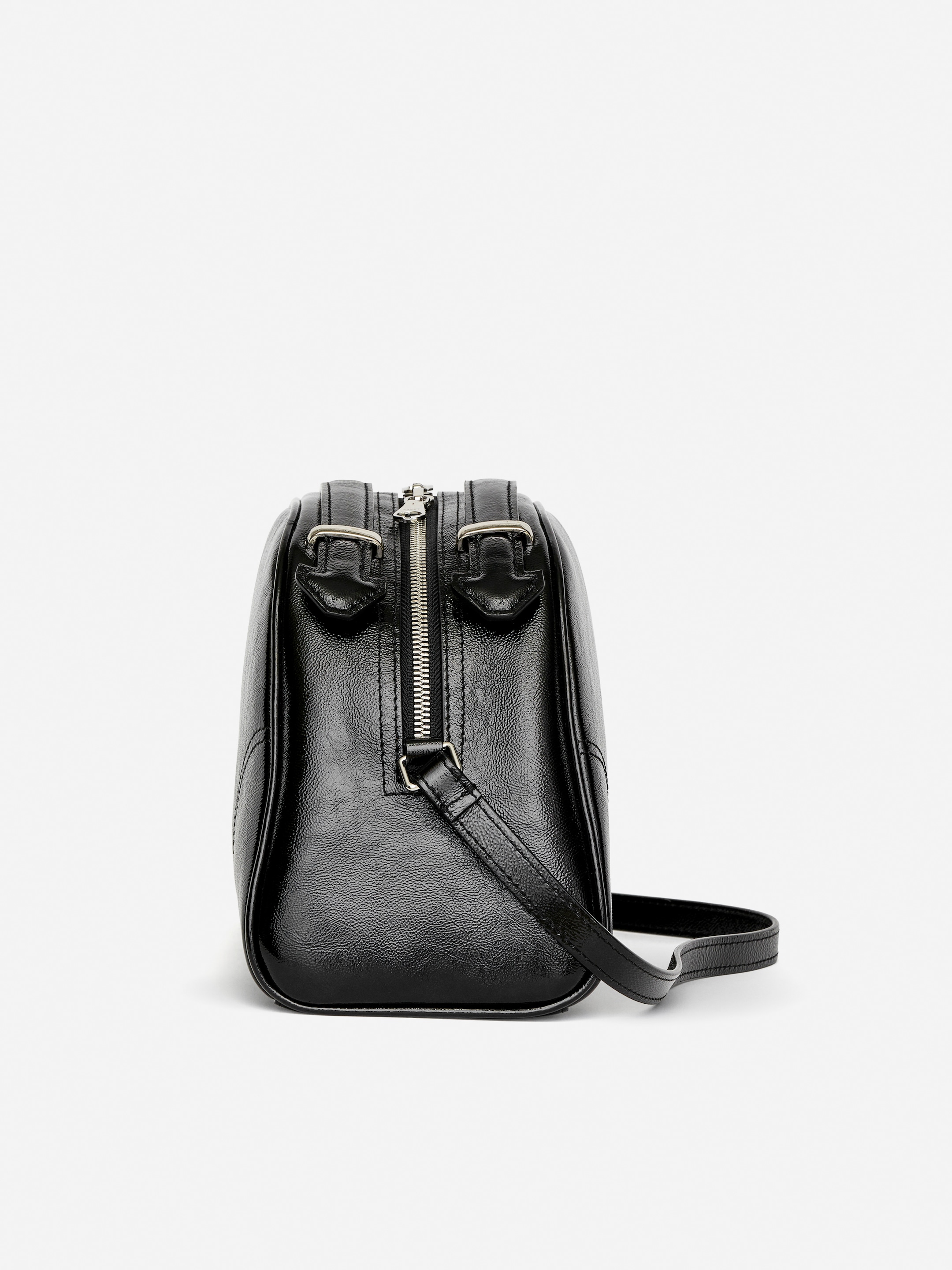 Bolso bandolera de piel lacada - Negro - Women - StillMedia/DescriptiveStillLife - 4