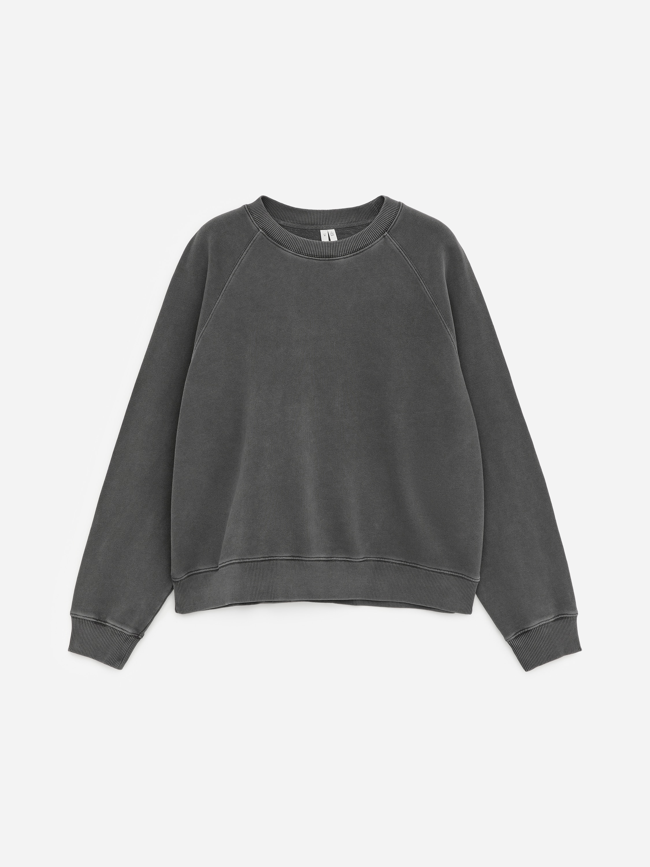 Sweatshirt i French terry - Svart/Blå/Brun/Mörkbrun/Rosa/Gråmelerad/Röd