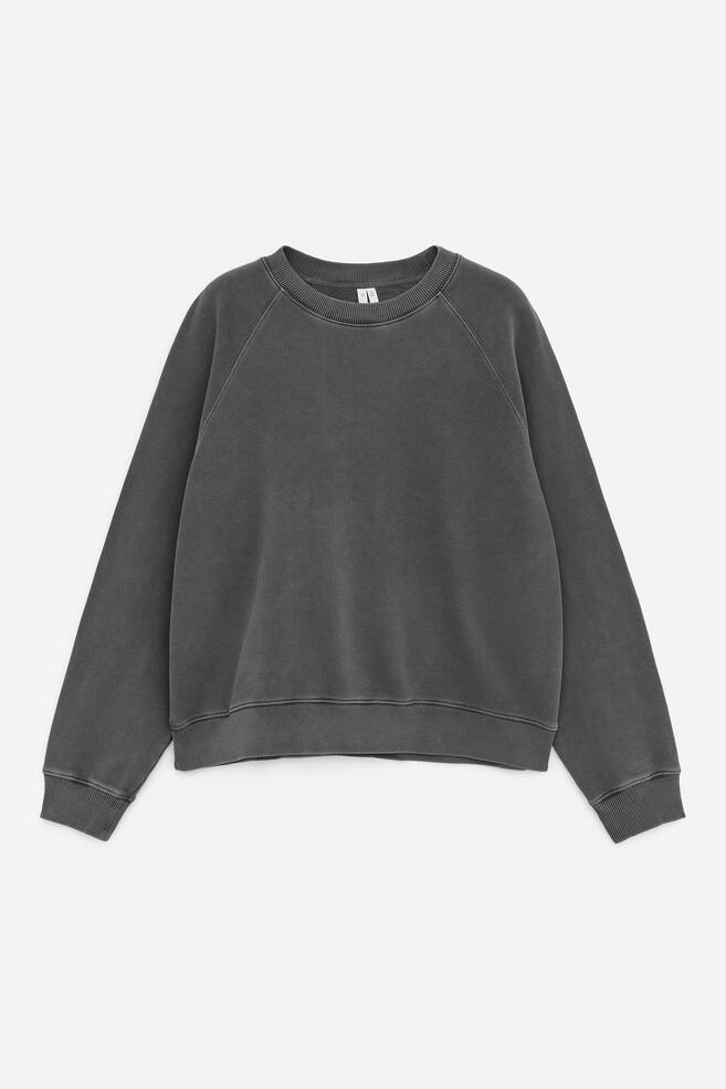 Frottee-Sweatshirt - Schwarz/Lila/Dunkelblau/Burgunderrot/Braun/Rot/Graumeliert - 1