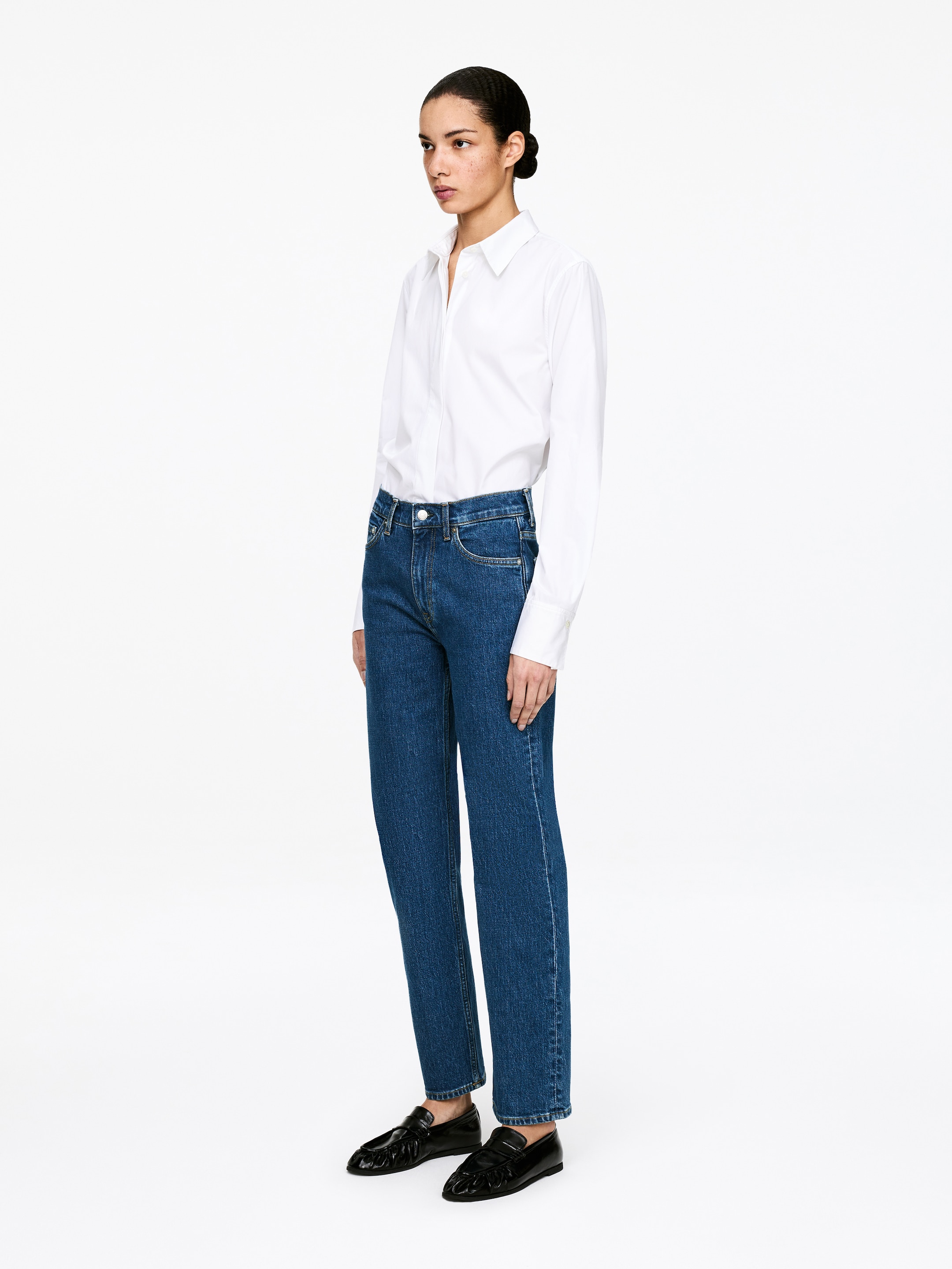 JADE Cropped Slim Jeans - Mittelblau - Slim Fit - Women - StillMedia/Lookbook - 17