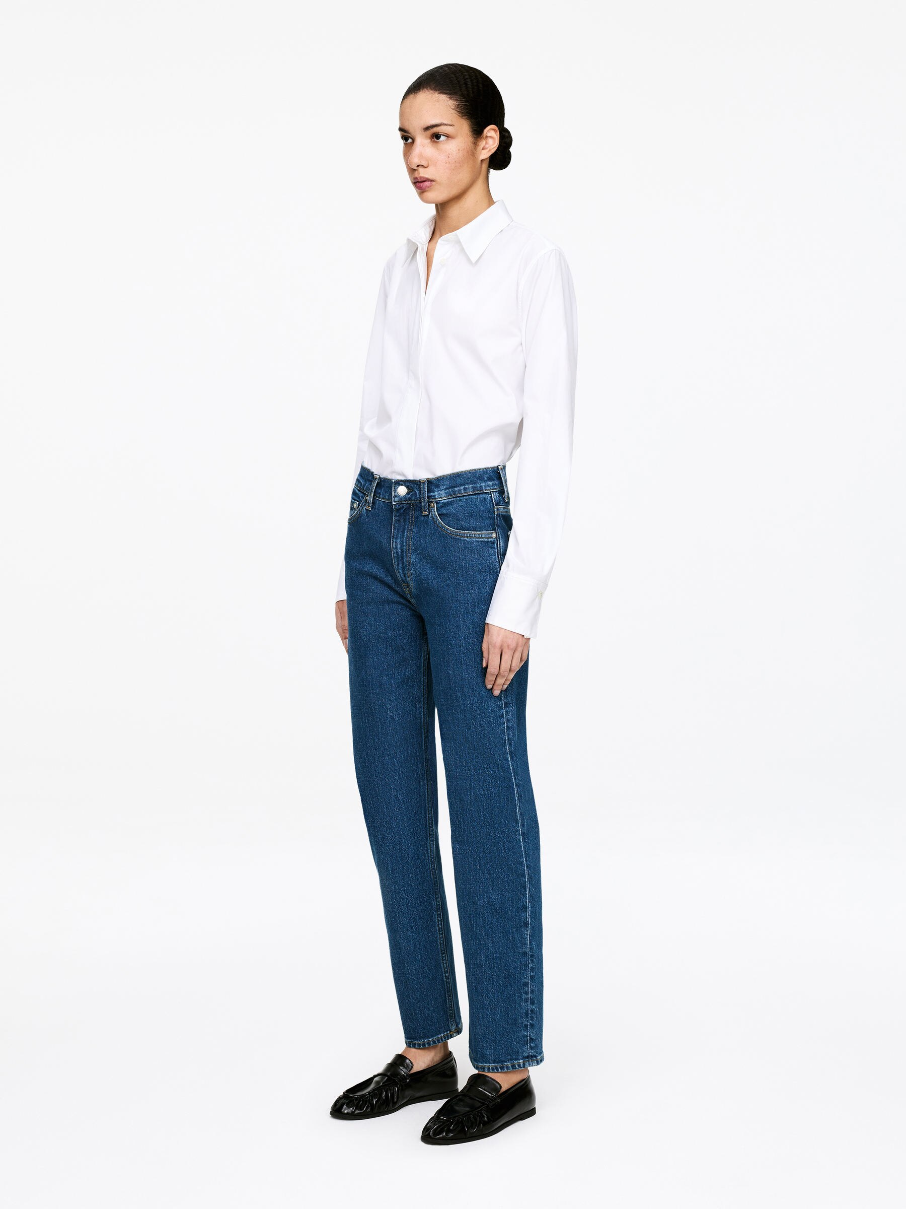 JADE Cropped Slim Jeans - Mittelblau - Slim Fit - Damen - StillMedia/Lookbook - 17