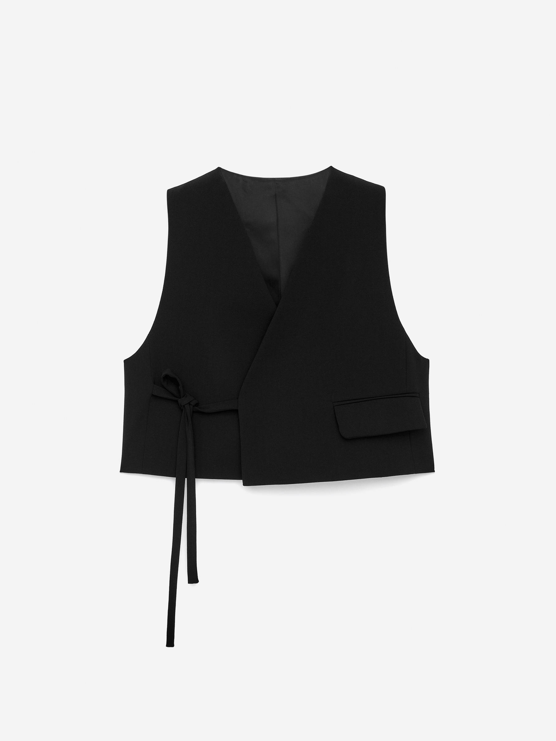 Crop Vest-Black-16956