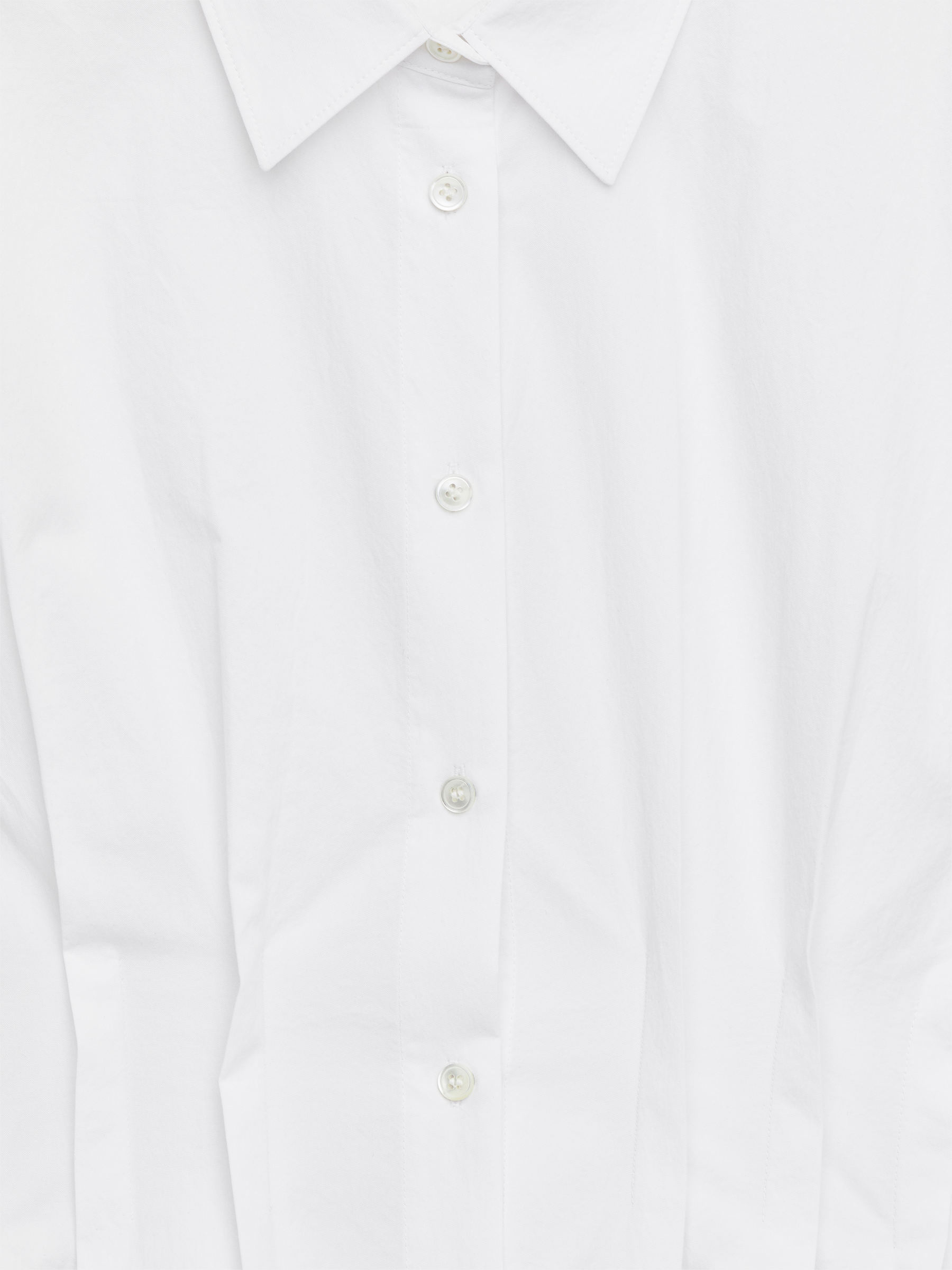 Chemisier plissé - Blanc - Regular fit - Femme - StillMedia/DescriptiveDetail - 1