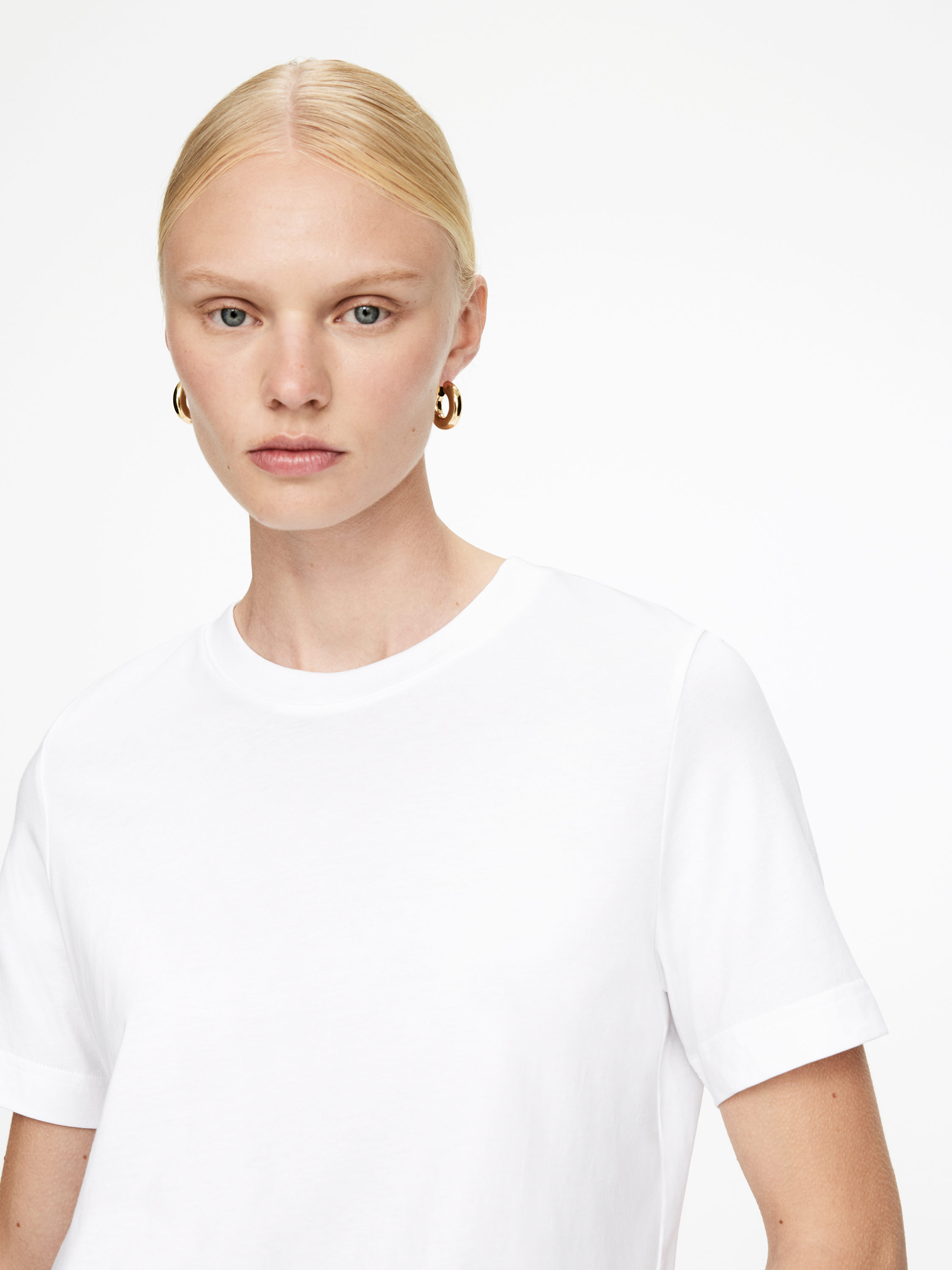 PEARL Heavyweight T-Shirt - White - Regular fit - Women - StillMedia/Lookbook - 22