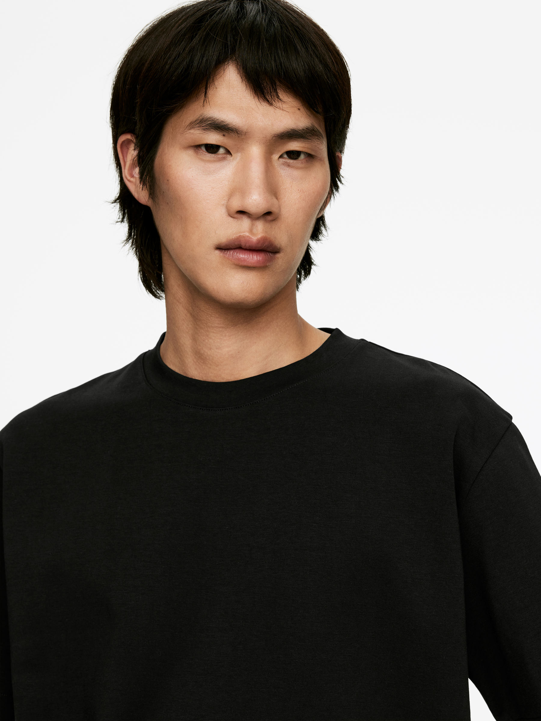 Interlock T-shirt - Black - Loose fit - Men - StillMedia/Lookbook - 43