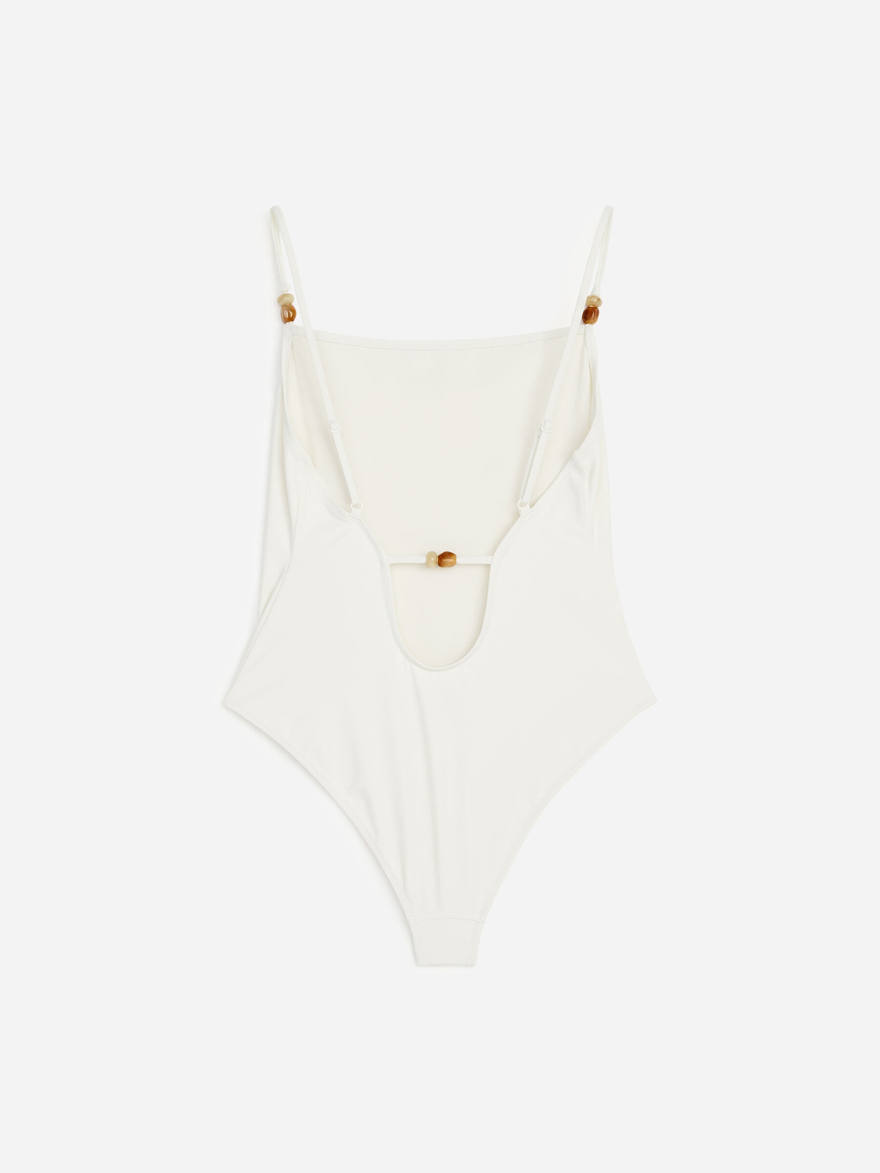 Baddräkt med pärlor - Off-white - Women - StillMedia/DescriptiveStillLife - 2