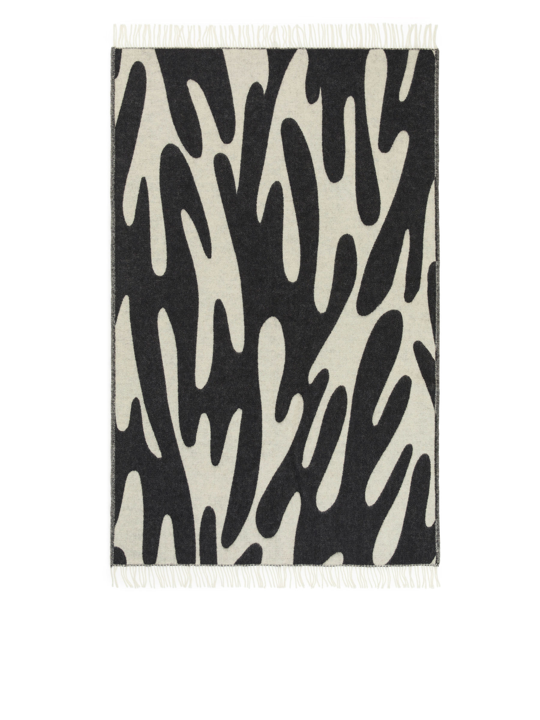 Wolldecke von Klippan - Weiß/Schwarz - Haushaltswaren - StillMedia/DescriptiveStillLife - 1