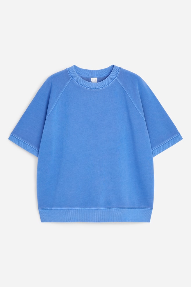 Sweat en tissu éponge - Bleu/Blanc cassé/Noir/Bleu foncé/Rouge foncé - 1
