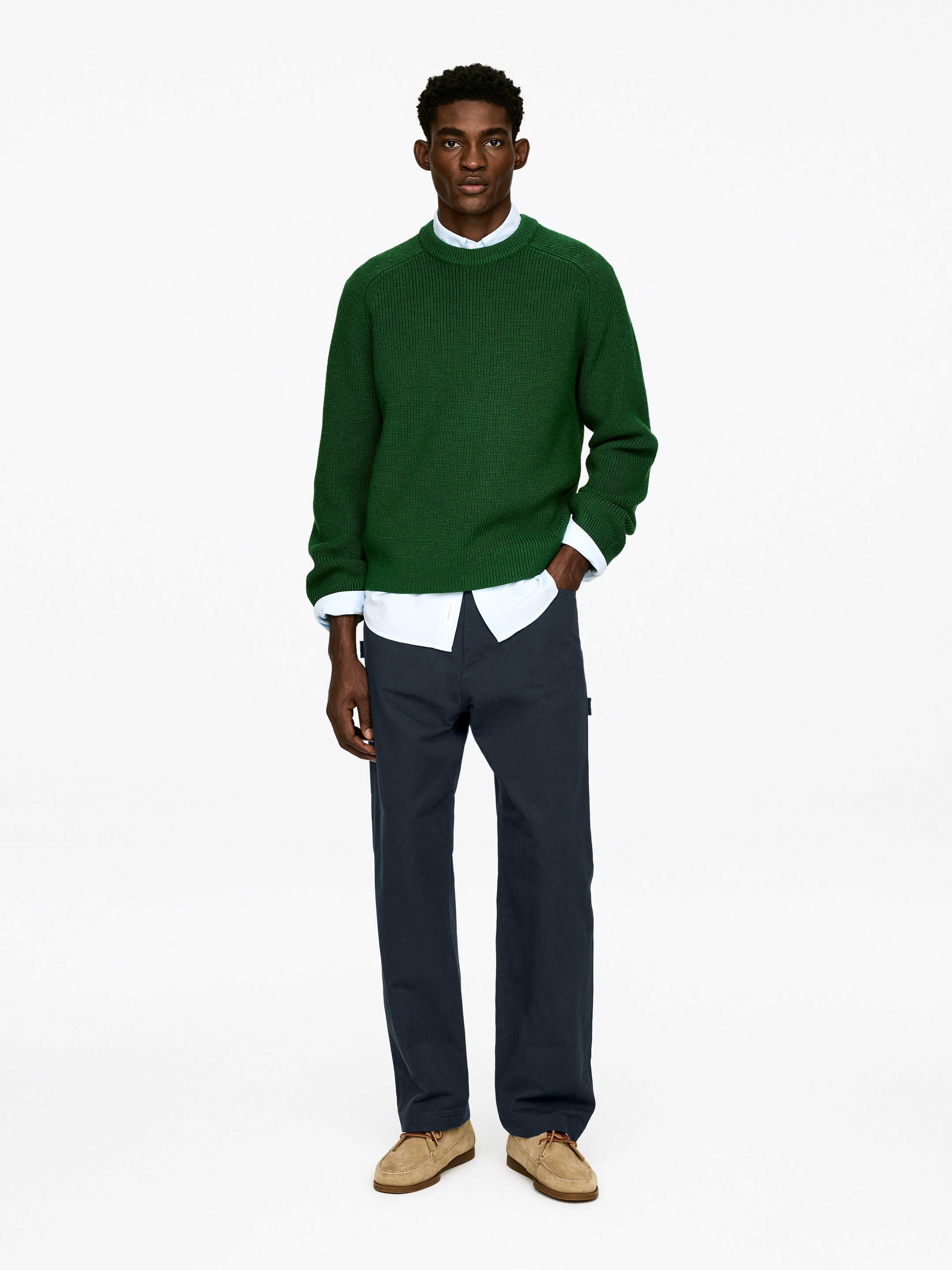 Größeres Bild ansehen: Lockere Canvas-Hose - Dunkelblau - Men | H&M DE 1