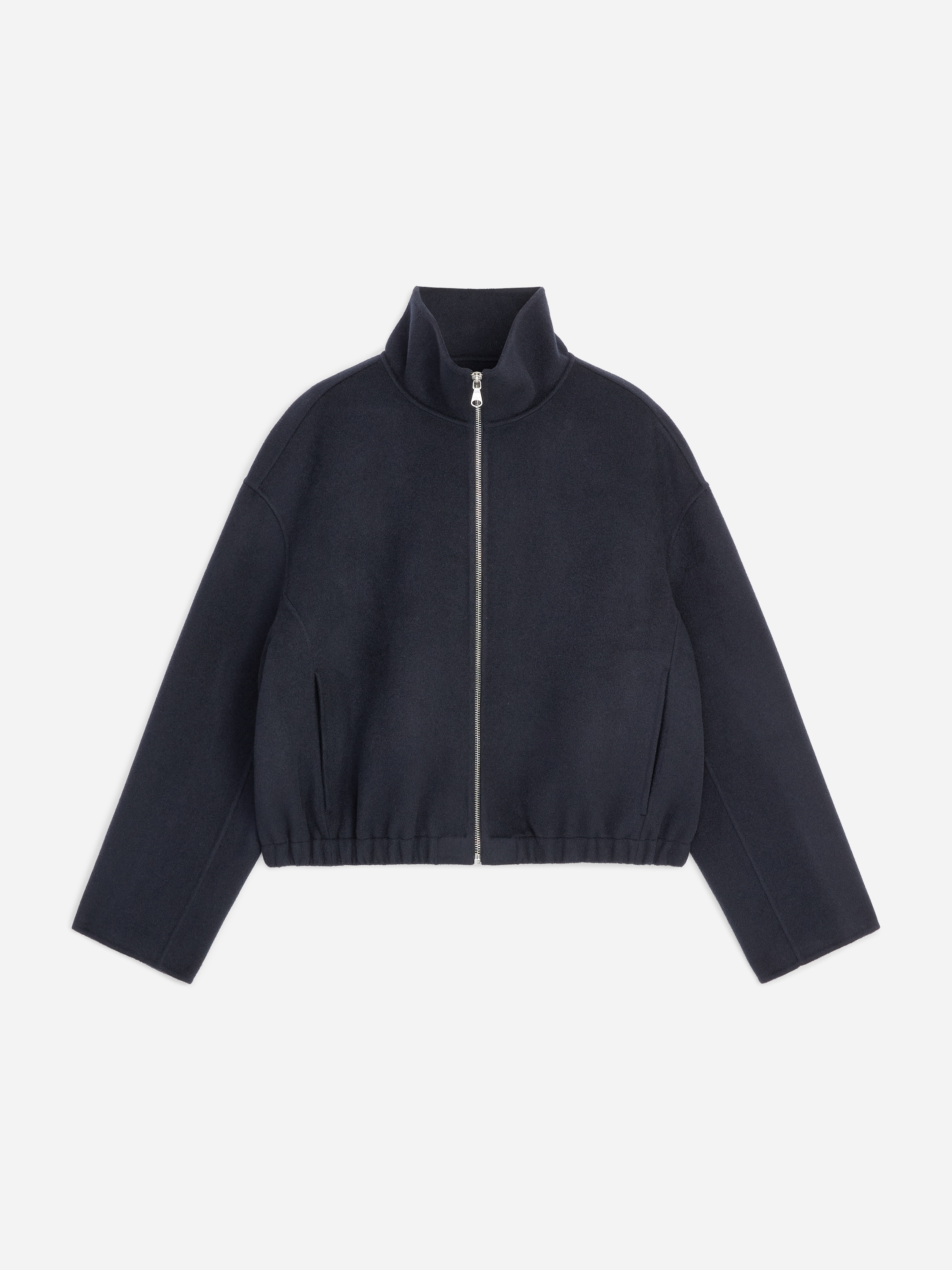 Wool-Blend Doublé Overshirt - Dark Blue - Regular fit - women - StillMedia/DescriptiveStillLife - 1