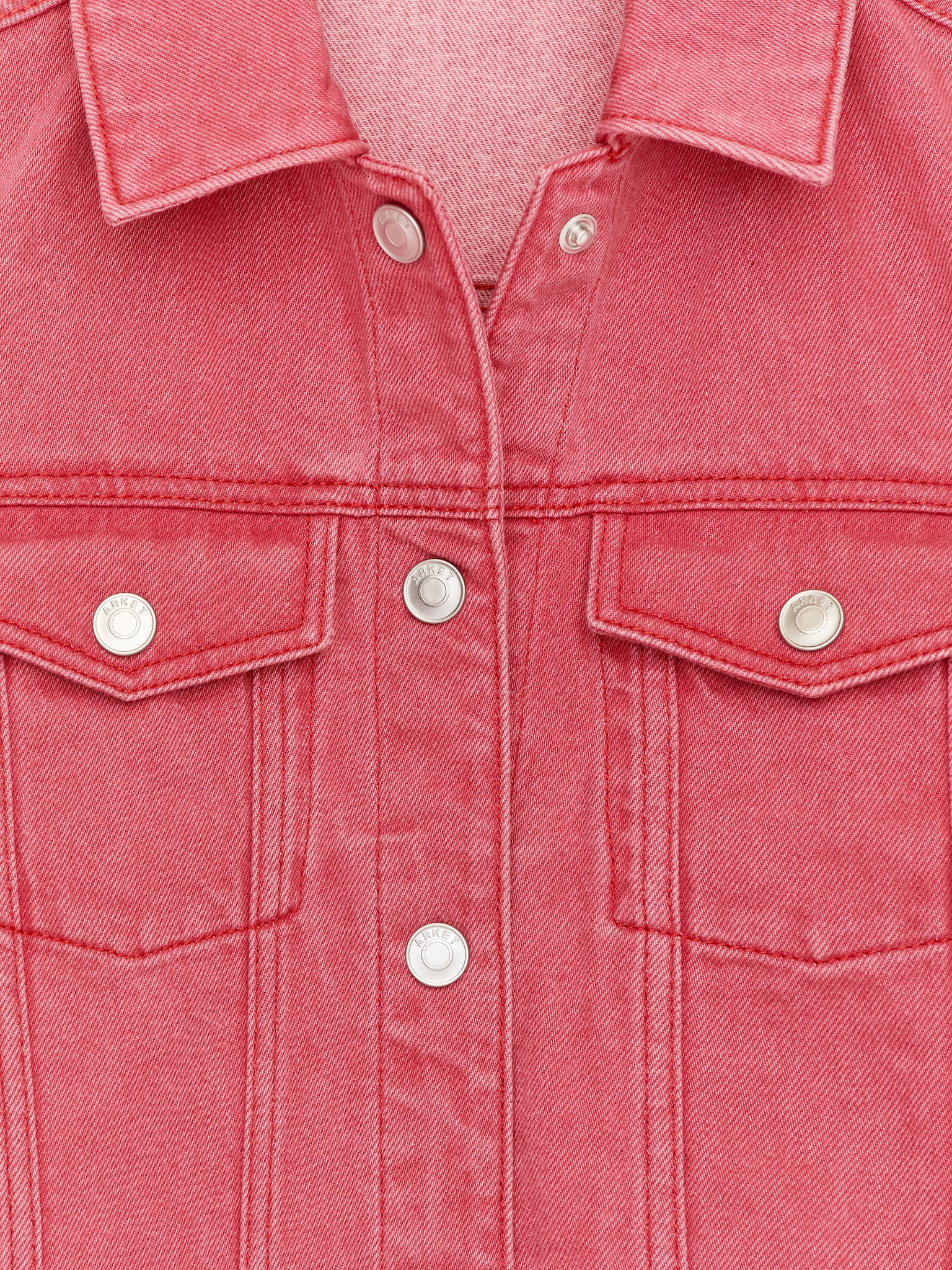 Denim Jacket - Red - 3