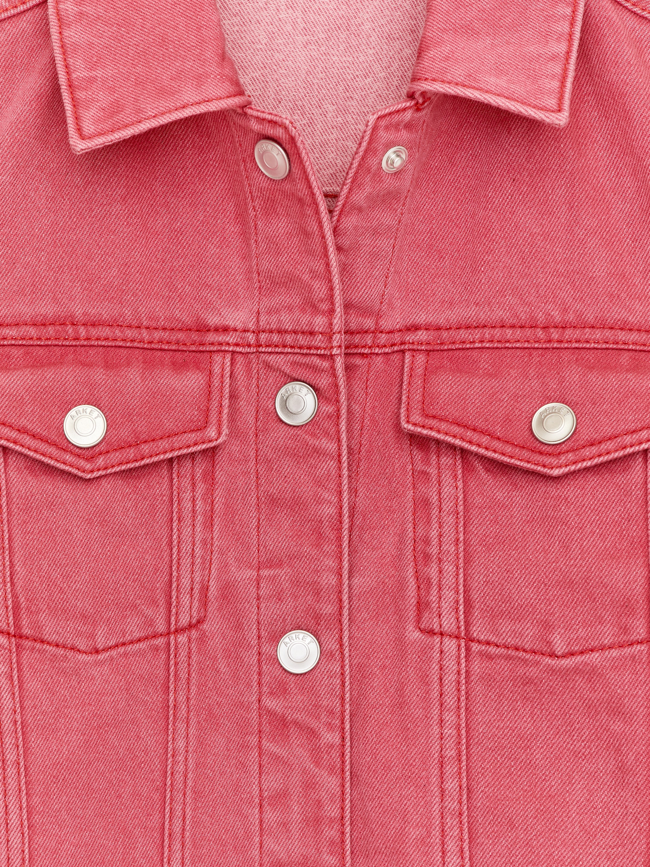Denim Jacket - Red - Loose fit - Children - StillMedia/DescriptiveDetail - 1