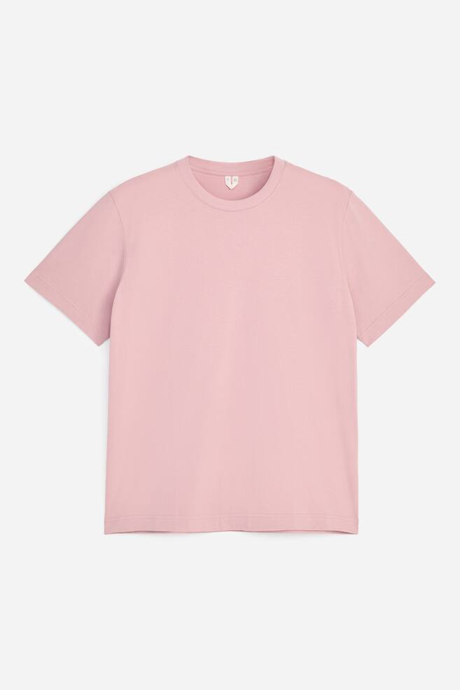 Ruimvallend T-shirt van 220 gsm jersey - Roze/Geel/Offwhite/Wit/Zwart/Donkerblauw/Lichtgrijs gemêleerd/Taupe/Donkergroen - 1
