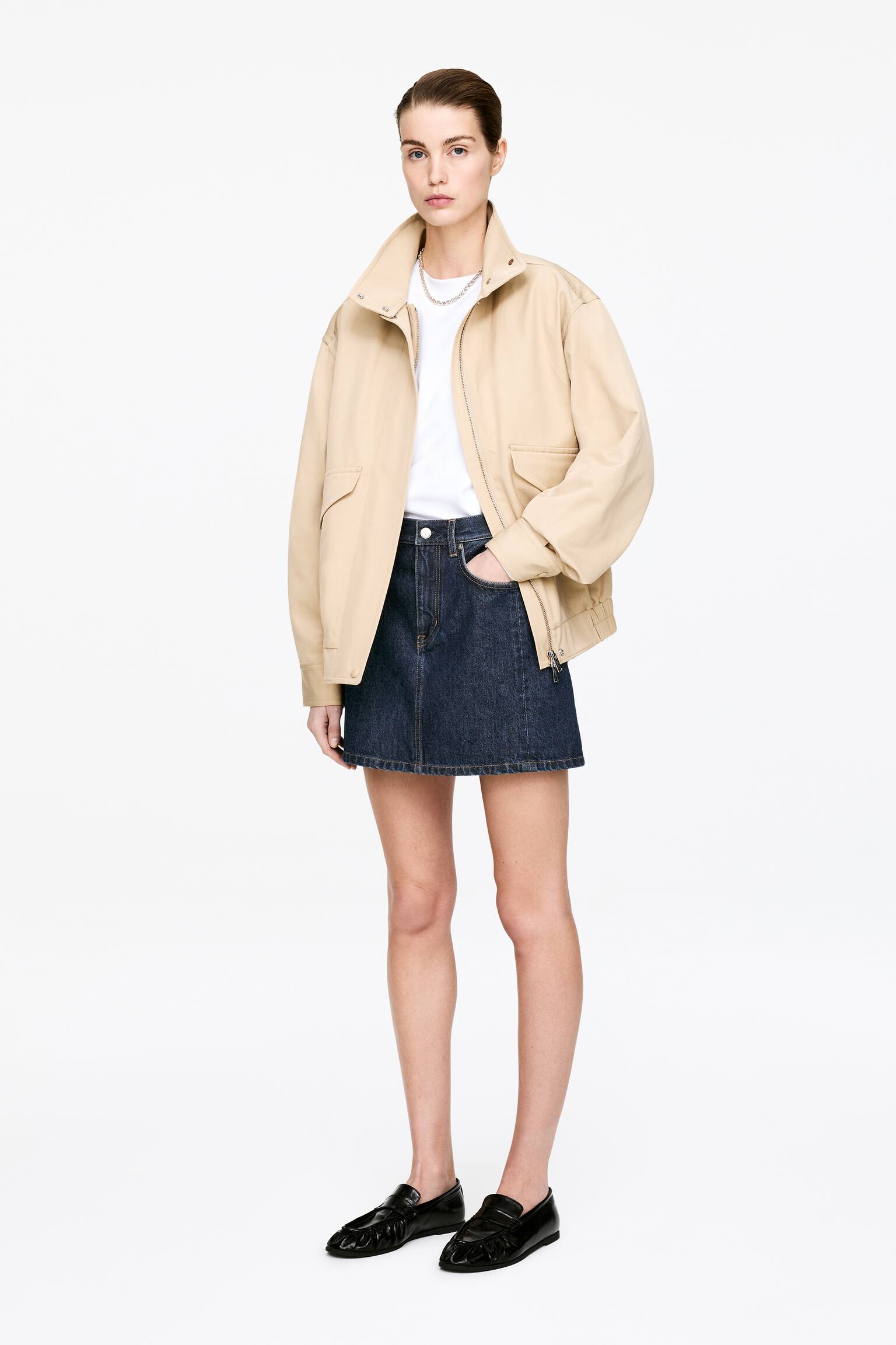 Minigonna in denim - Blu - 3