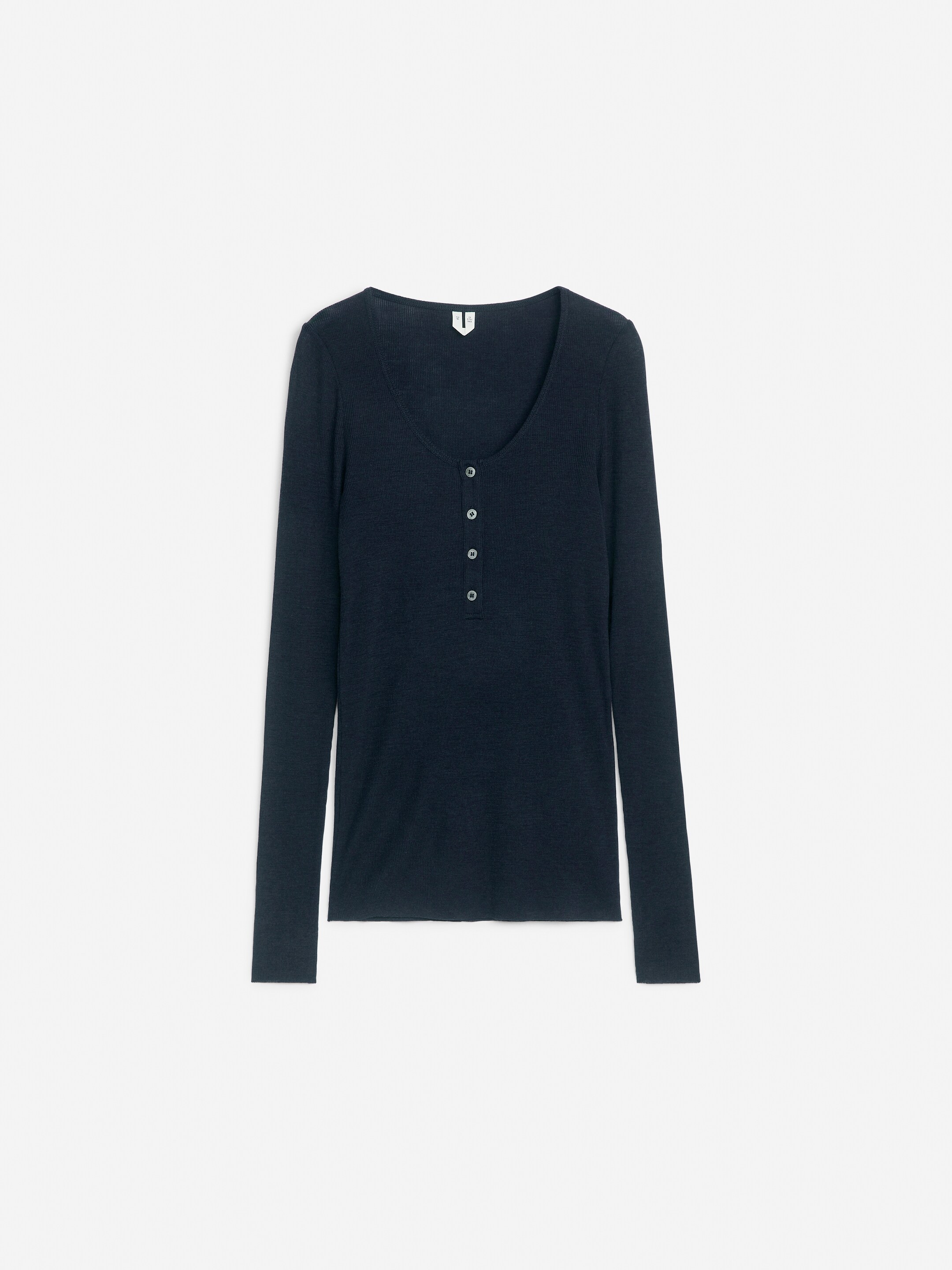 Visa större bild: Tröja i ulltrikå - Mörkblå - DAM | H&M SE 1