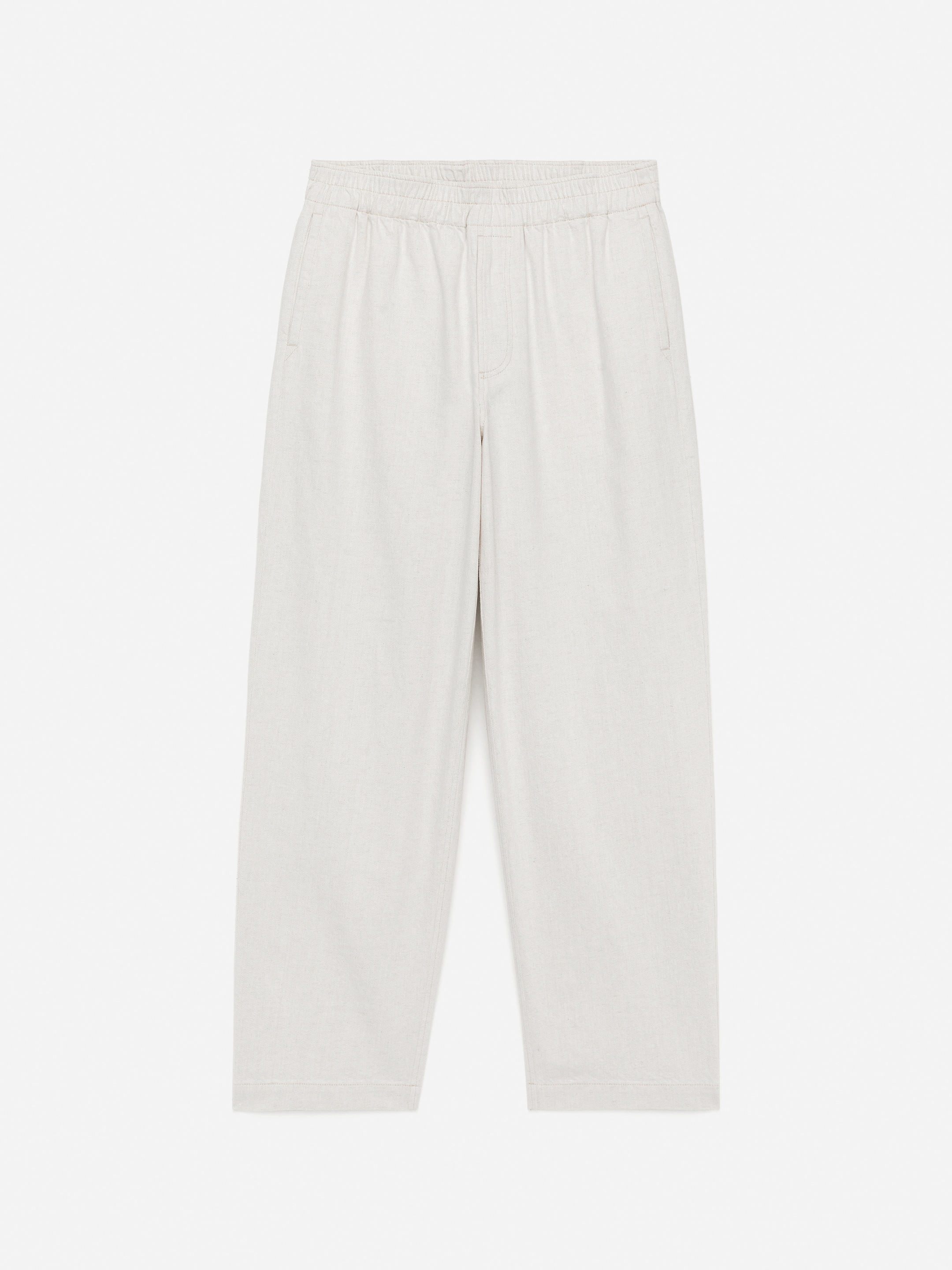 Visualizza immagine più grande: Pantaloni dalla vestibilità rilassata in cotone e lino - Bianco sporco - UOMO | H&M IT 1
