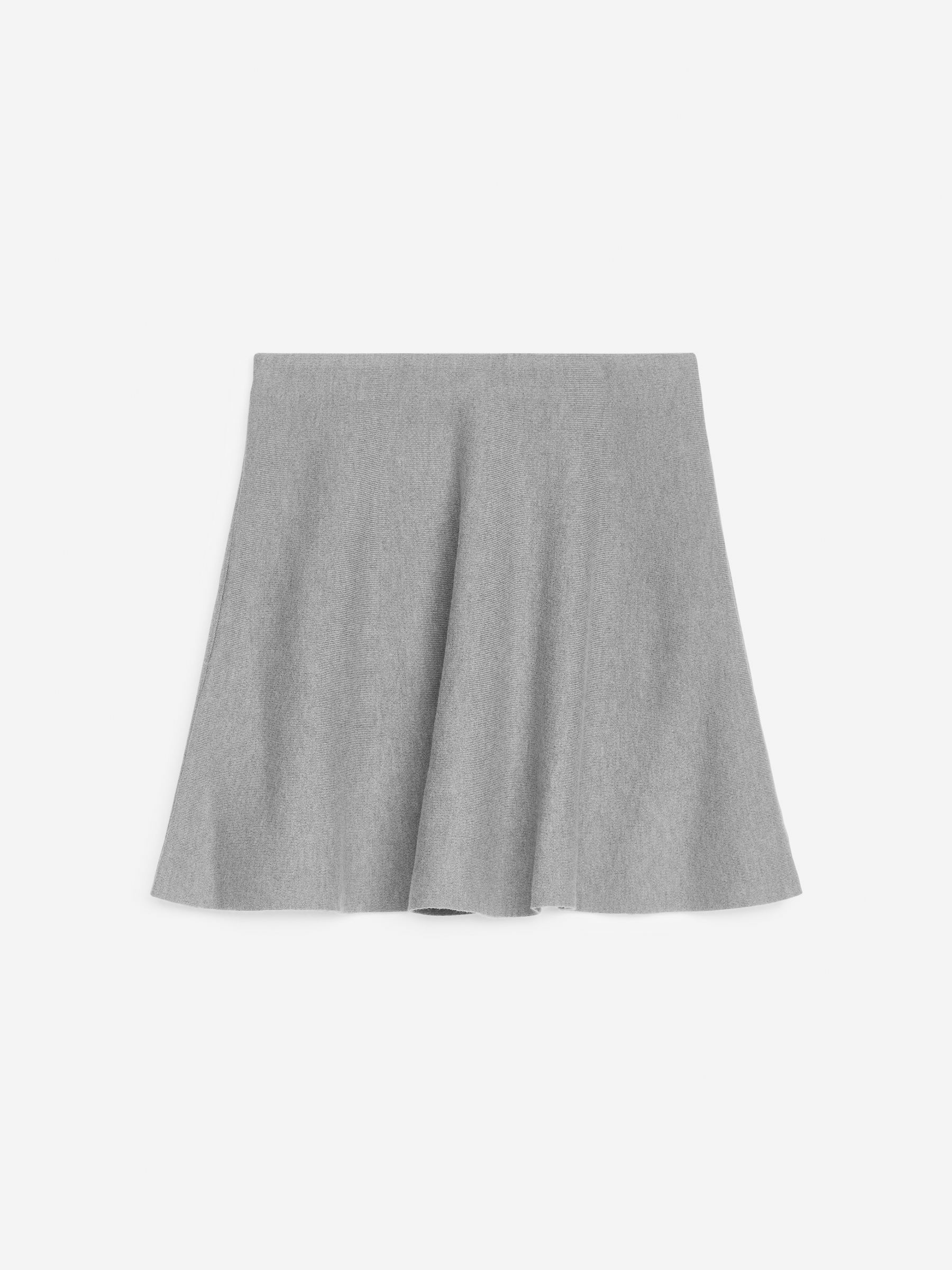 Wool-Blend Mini Skirt - Grey Melange - Regular fit - Women - StillMedia/DescriptiveStillLife - 1