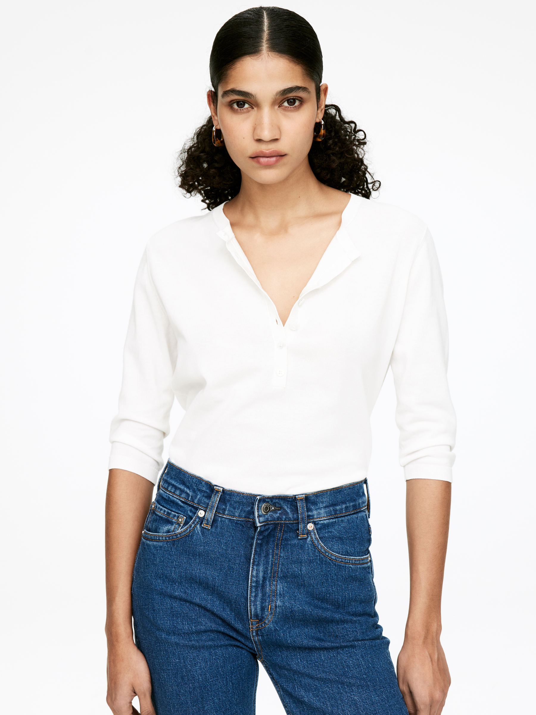JADE CROPPED smala jeans - Mellanblå - Slim fit - Women - StillMedia/Lookbook - 12
