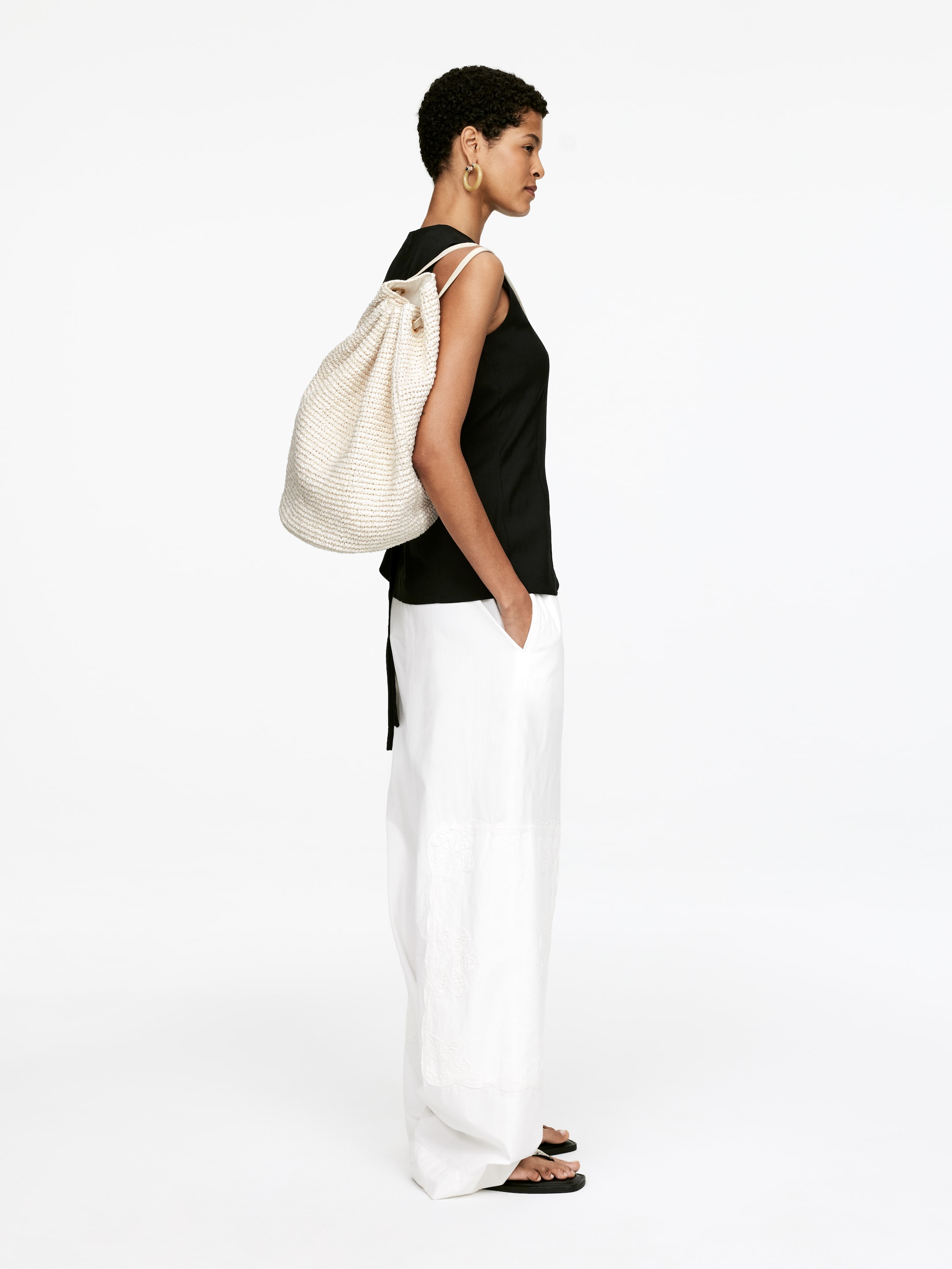 Agrandir l'image: Sac en paille - Blanc - FEMME | H&M FR 2