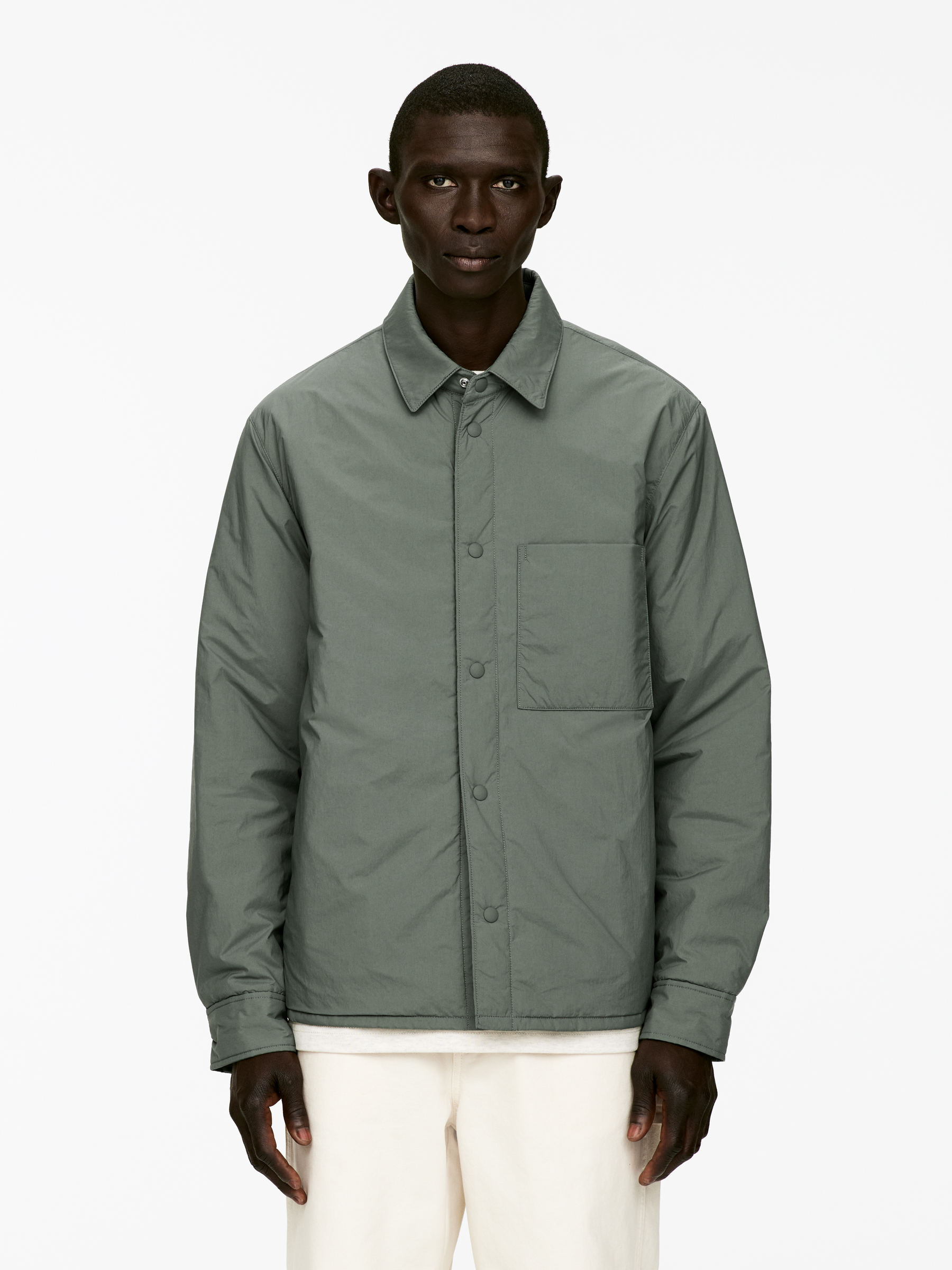 Light-Padded Overshirt-#636860-16348