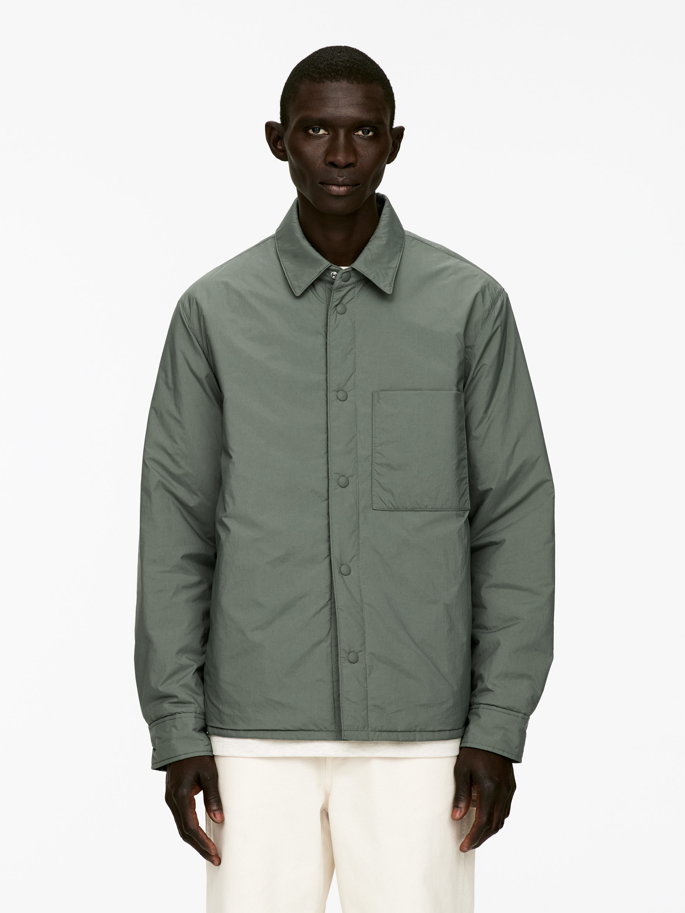 Light-Padded Overshirt-#636860-16348
