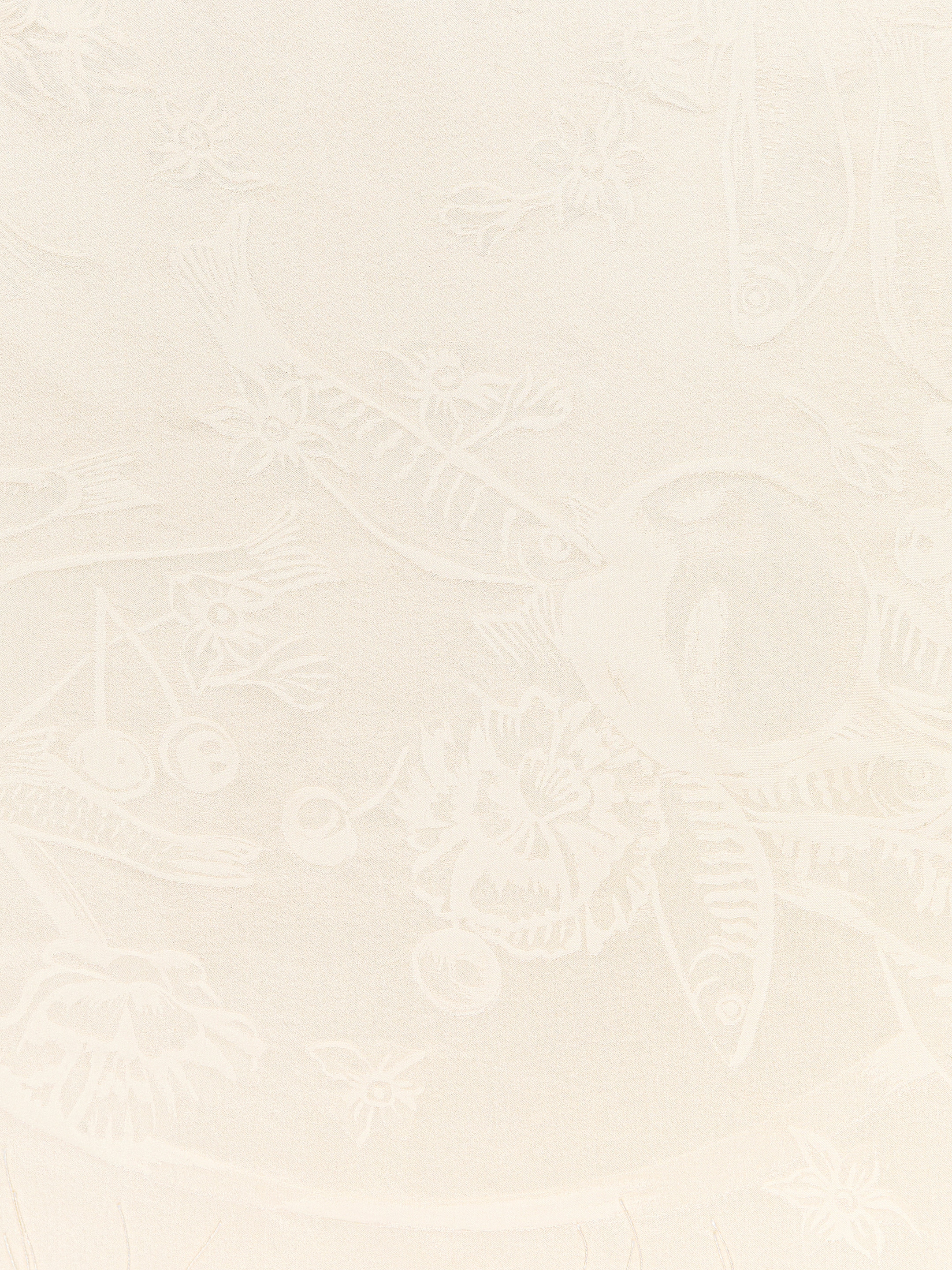 Jacquard Silk Scarf - Beige - Women - StillMedia/DescriptiveDetail - 2